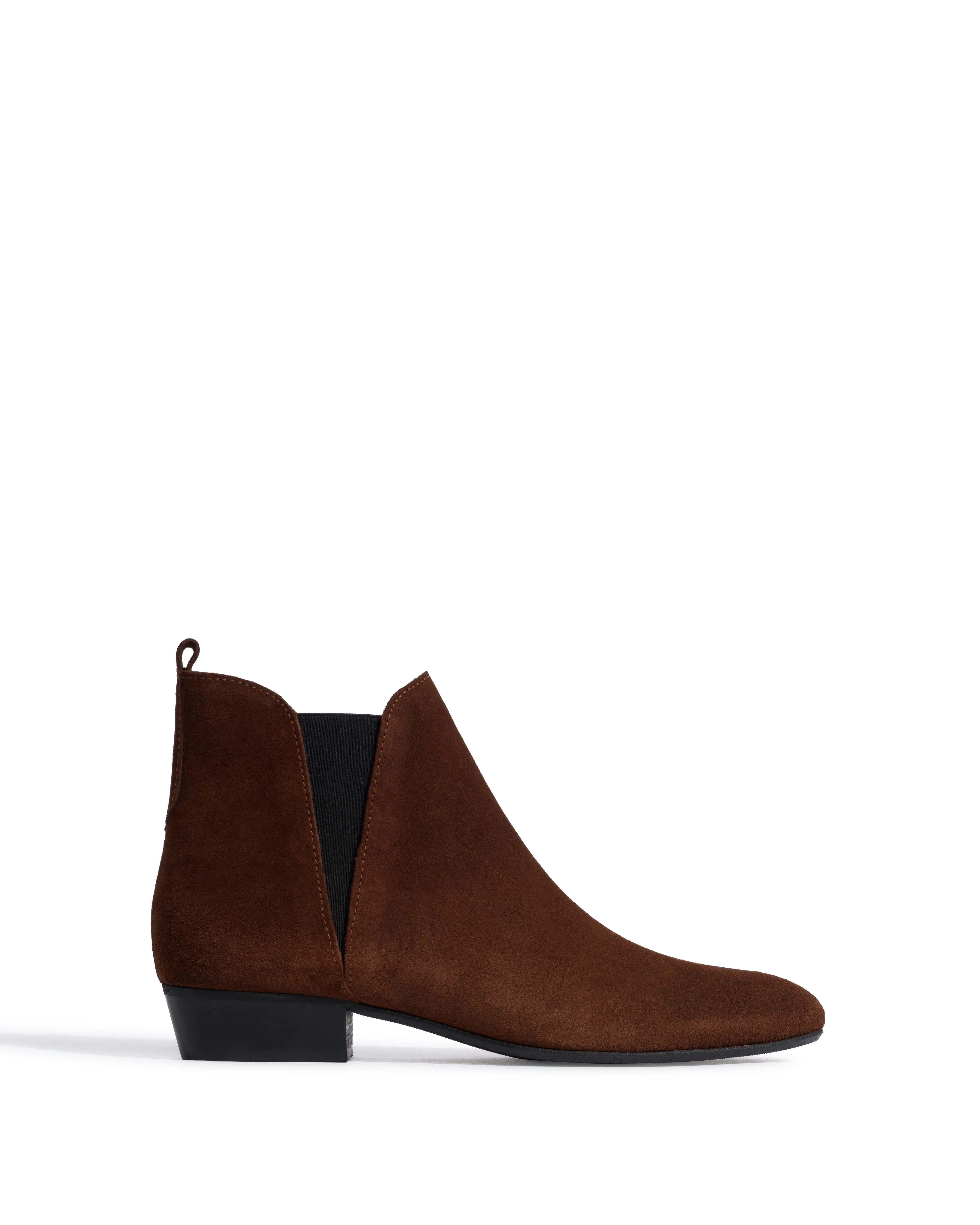 Rita Calf suede Chocolate sold by Anonymous Copenhagen
