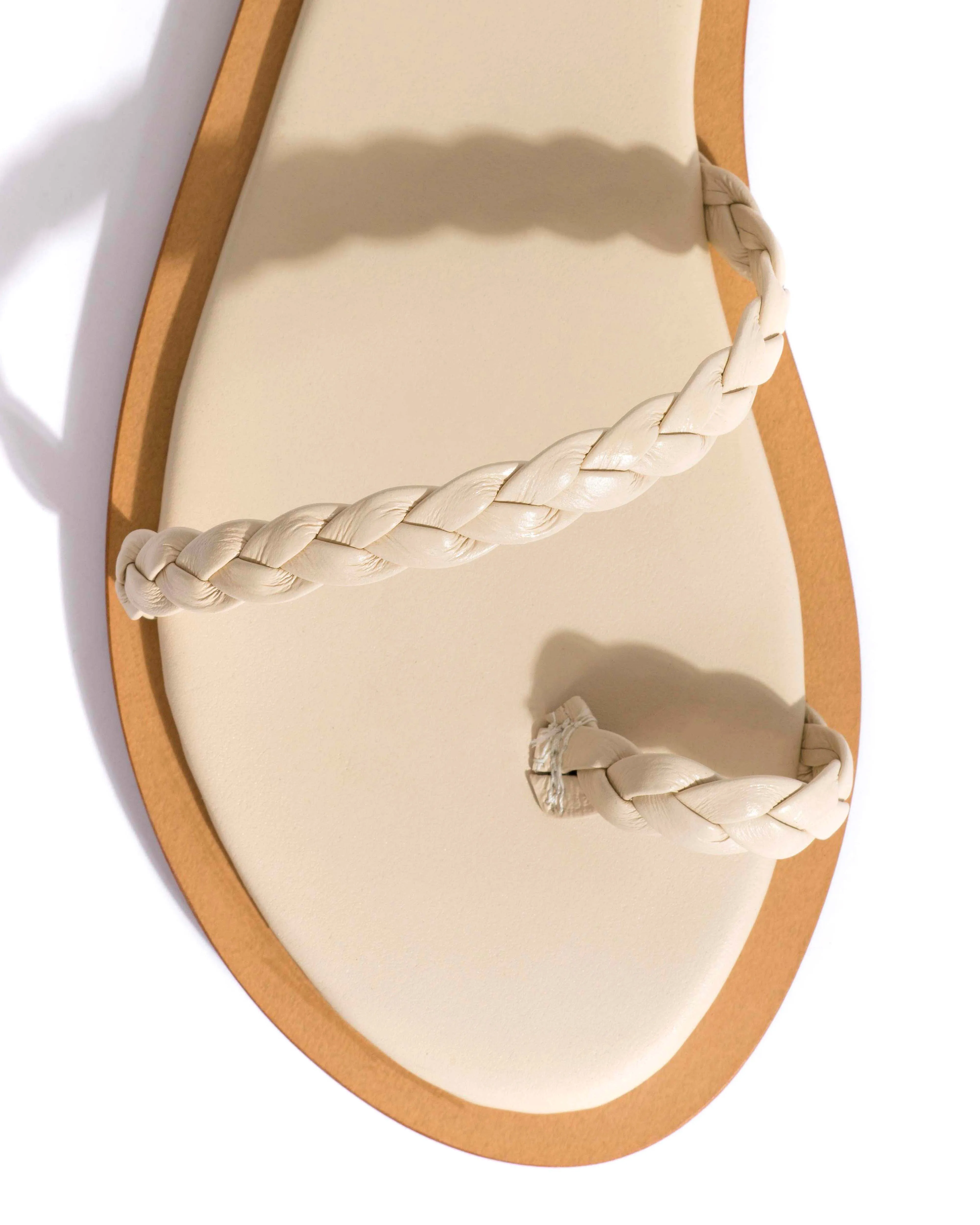 Cinca 10 hand-braided Hand-braided leather White sand sold by Anonymous Copenhagen product image thumbnail 5