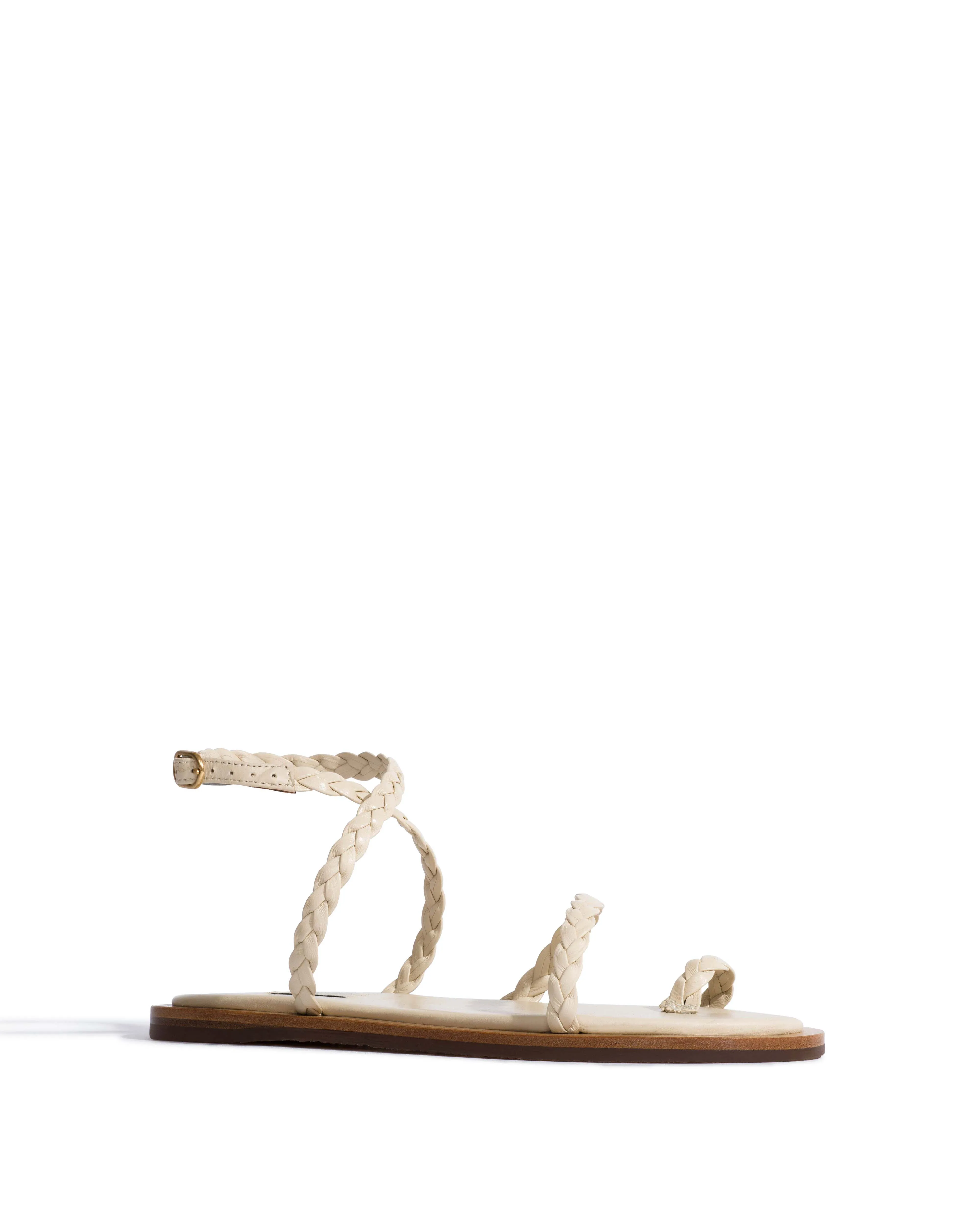 Cinca 10 hand-braided Hand-braided leather White sand sold by Anonymous Copenhagen product image thumbnail 2