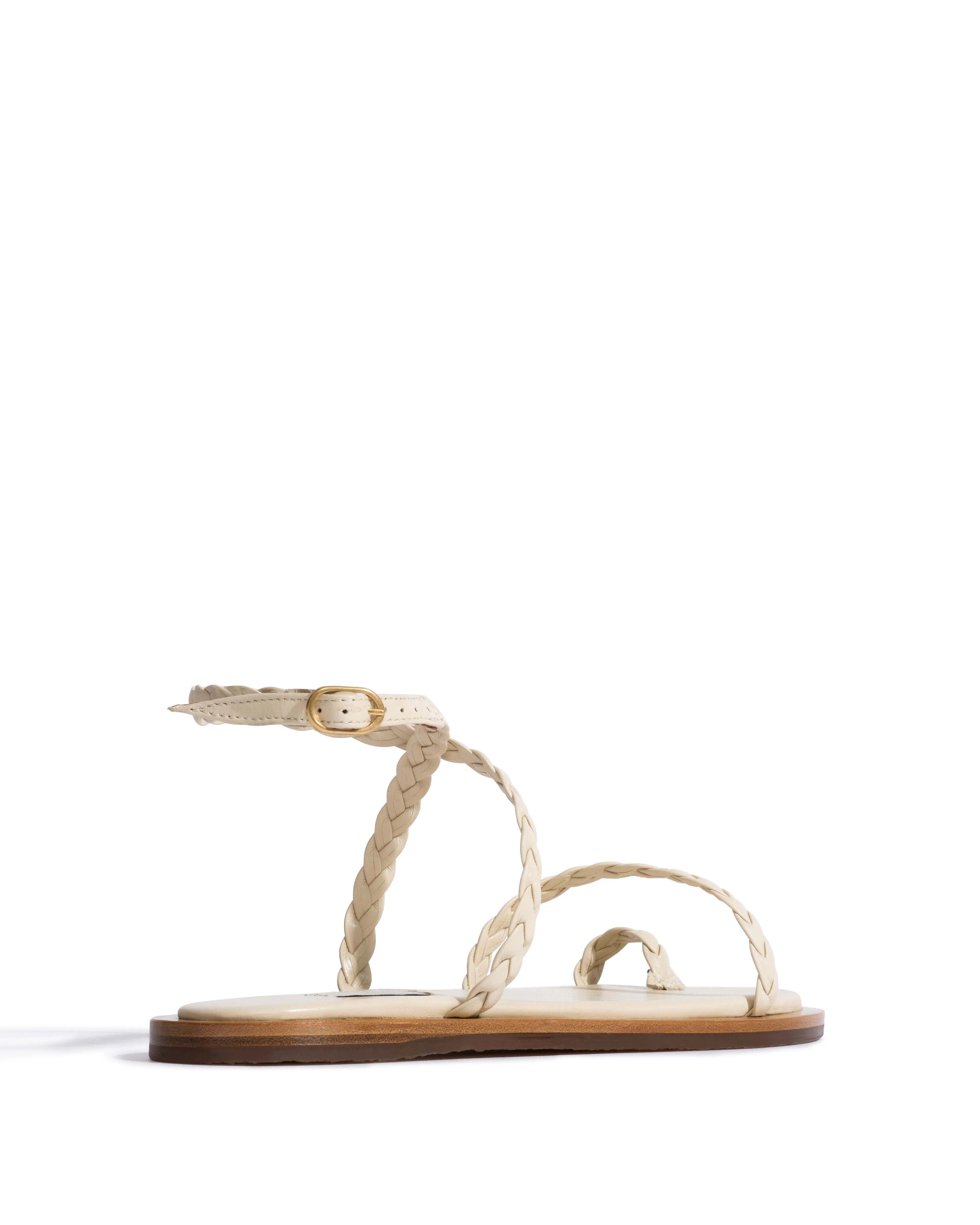 Cinca 10 hand-braided Hand-braided leather White sand sold by Anonymous Copenhagen product image thumbnail 3