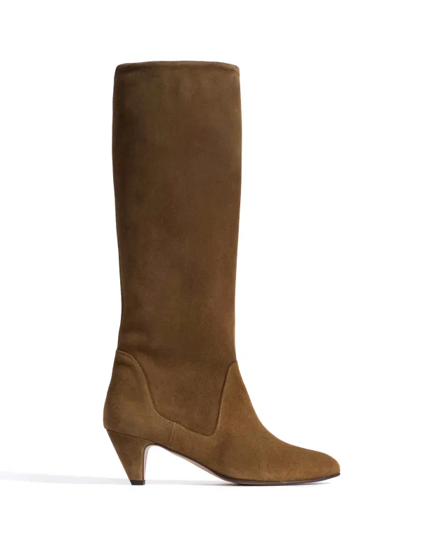 Valle 50 stiletto Calf suede Cinnamon made by Anonymous Copenhagen