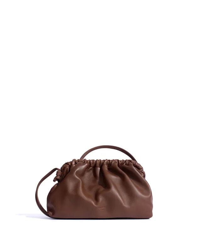 Hally classic cloud bag Shiny lamb Chocolate made by Anonymous Copenhagen