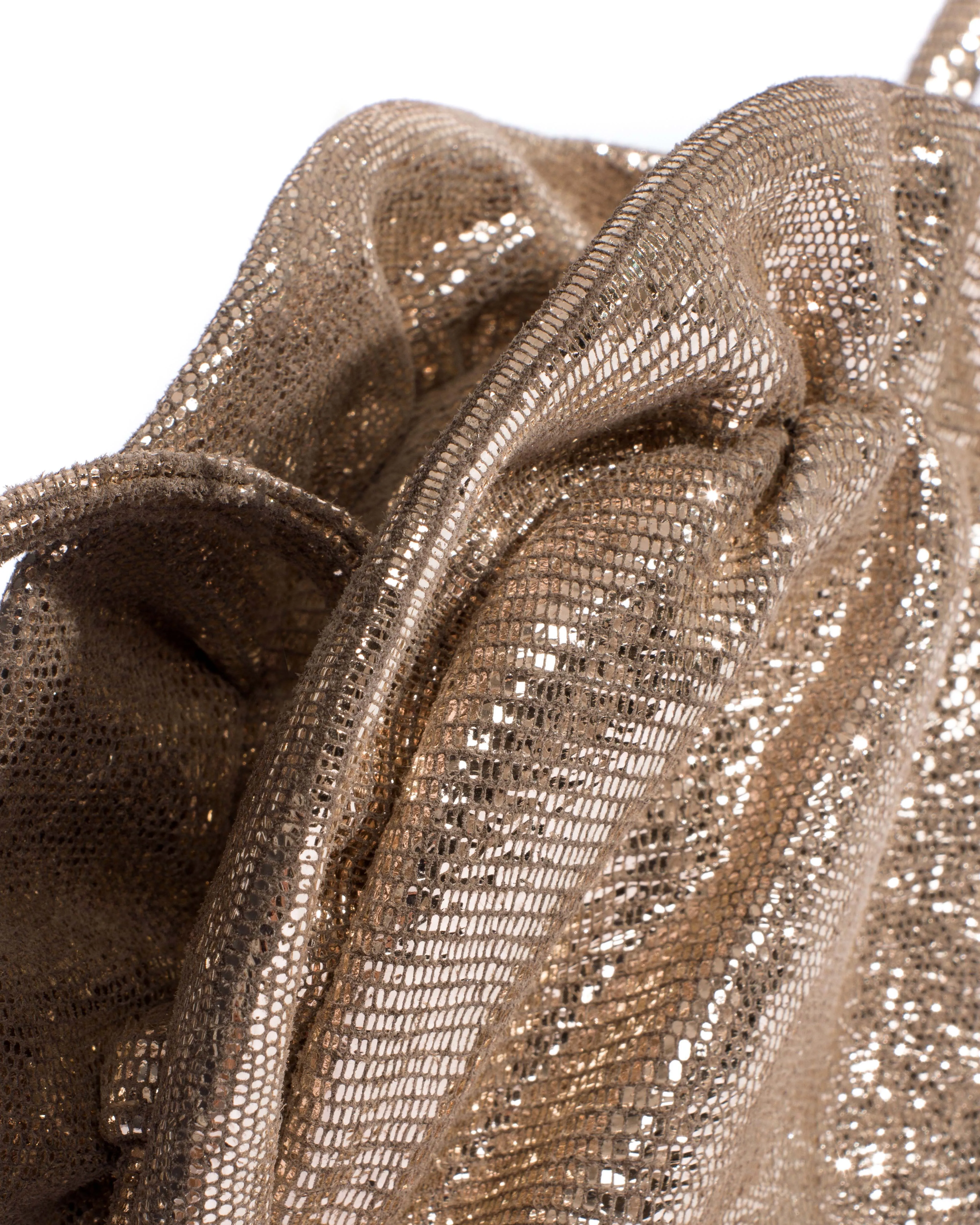Zally classic heart bag Lizard metallic goat Vintage champagne sold by Anonymous Copenhagen product image thumbnail 5