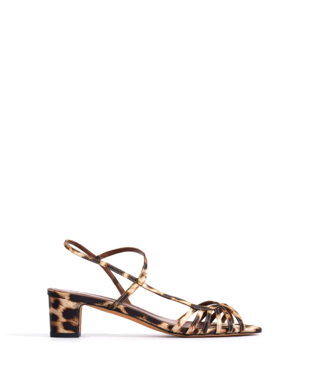 Carlota 40 Satin print Leopard made by Anonymous Copenhagen