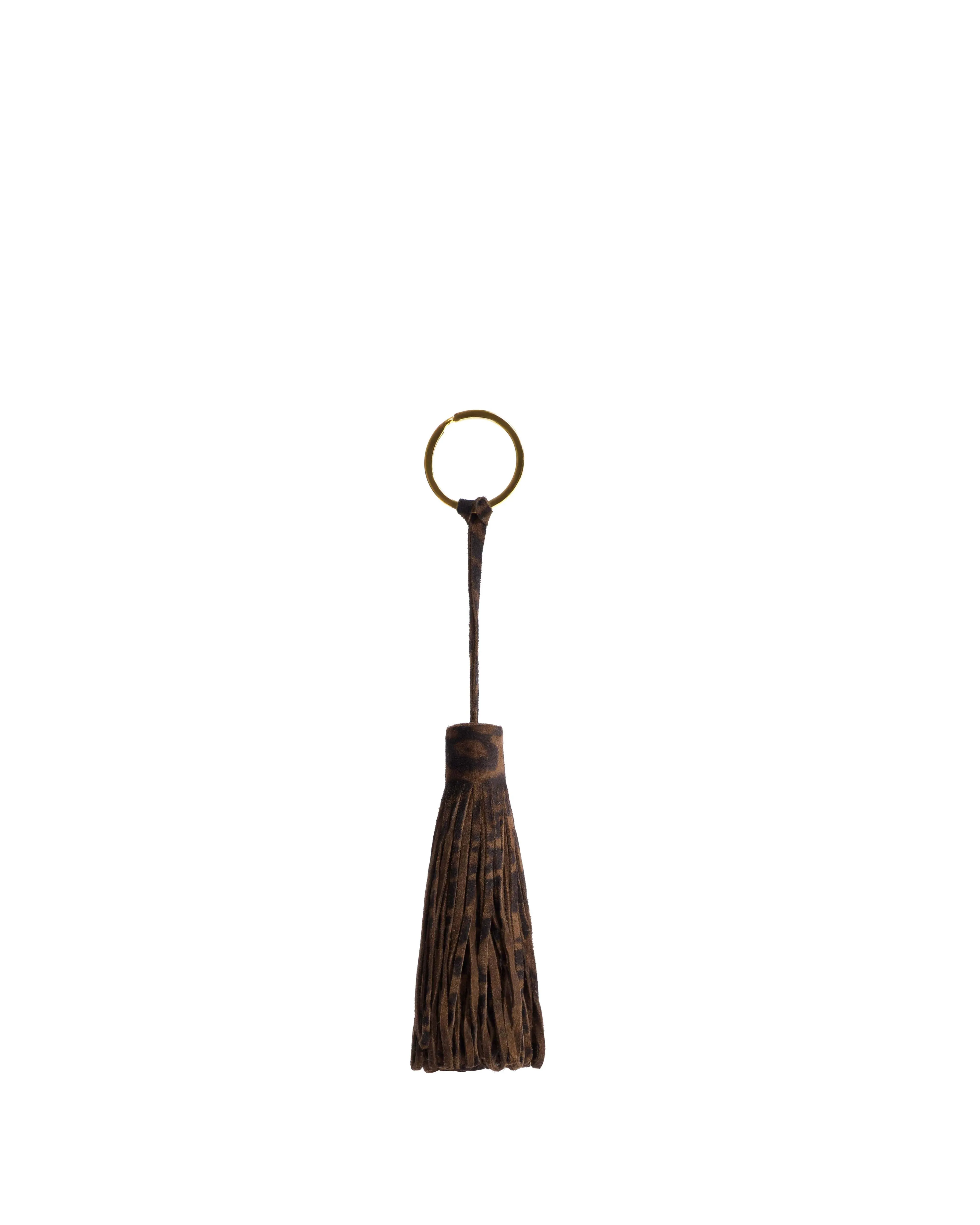 Katty fringe keyring Calf suede print Jaguar sold by Anonymous Copenhagen