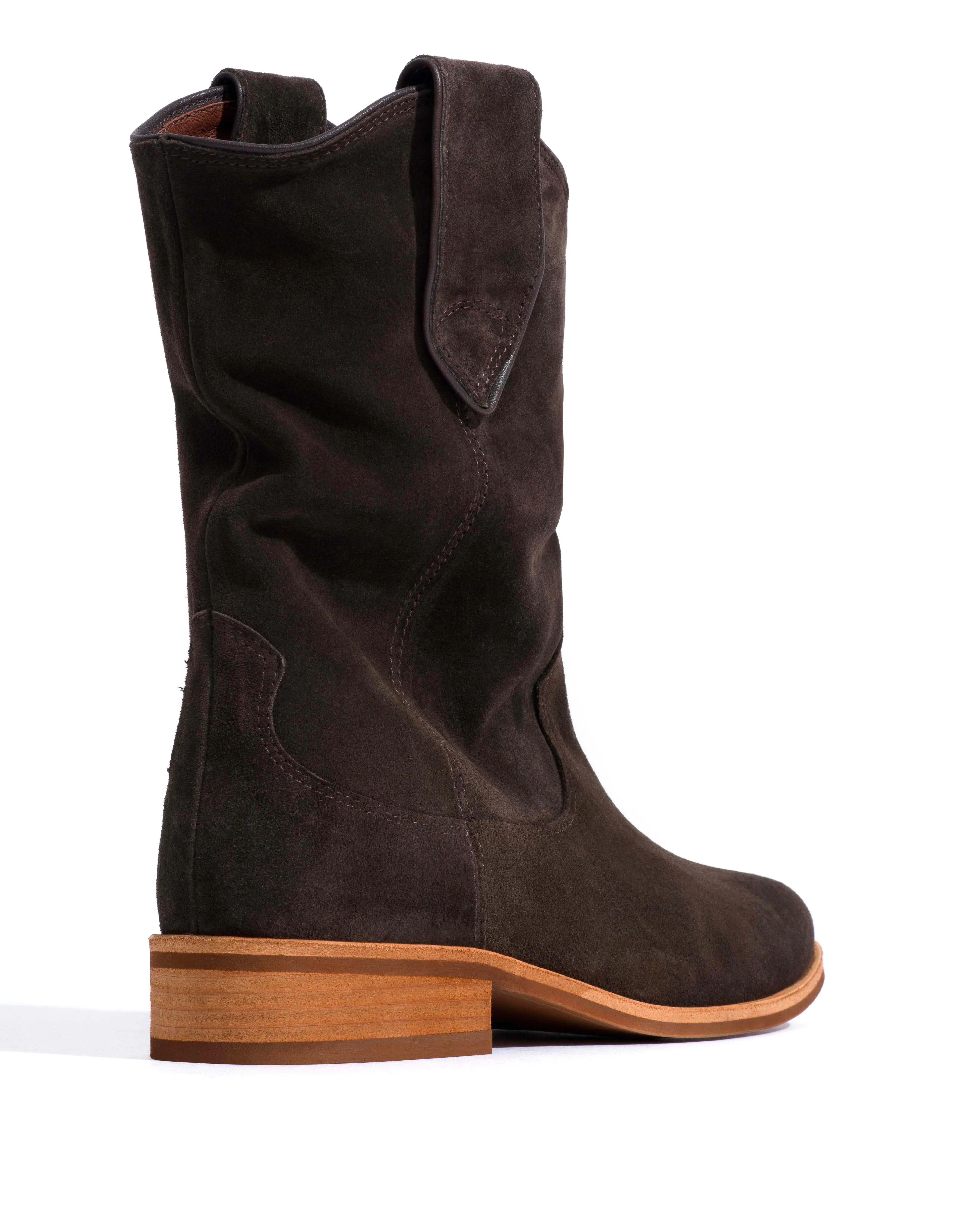 Claudia Calf suede Espresso brown sold by Anonymous Copenhagen product image thumbnail 3