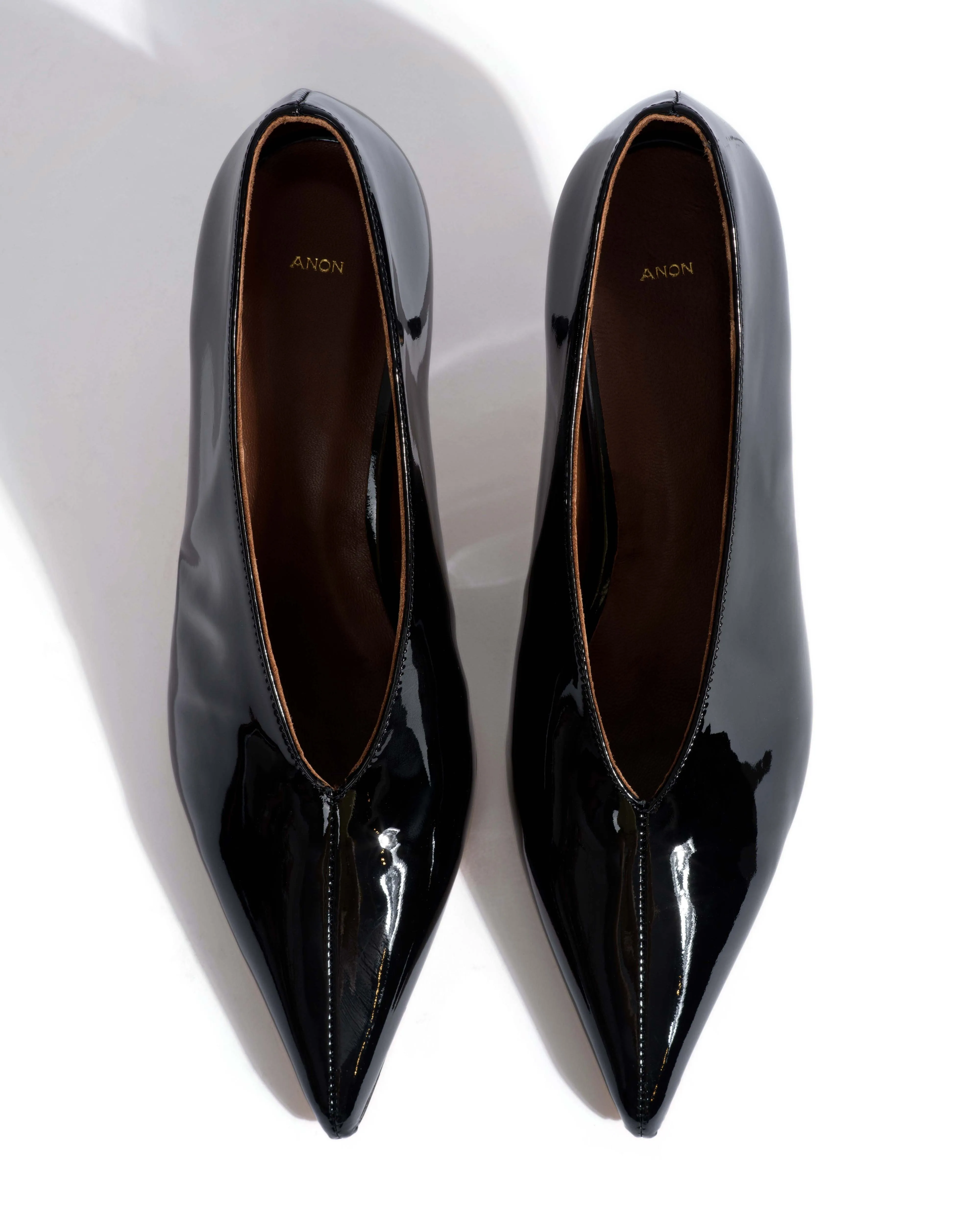 Phia 55 pin Polished soft calf Black sold by Anonymous Copenhagen product image thumbnail 4