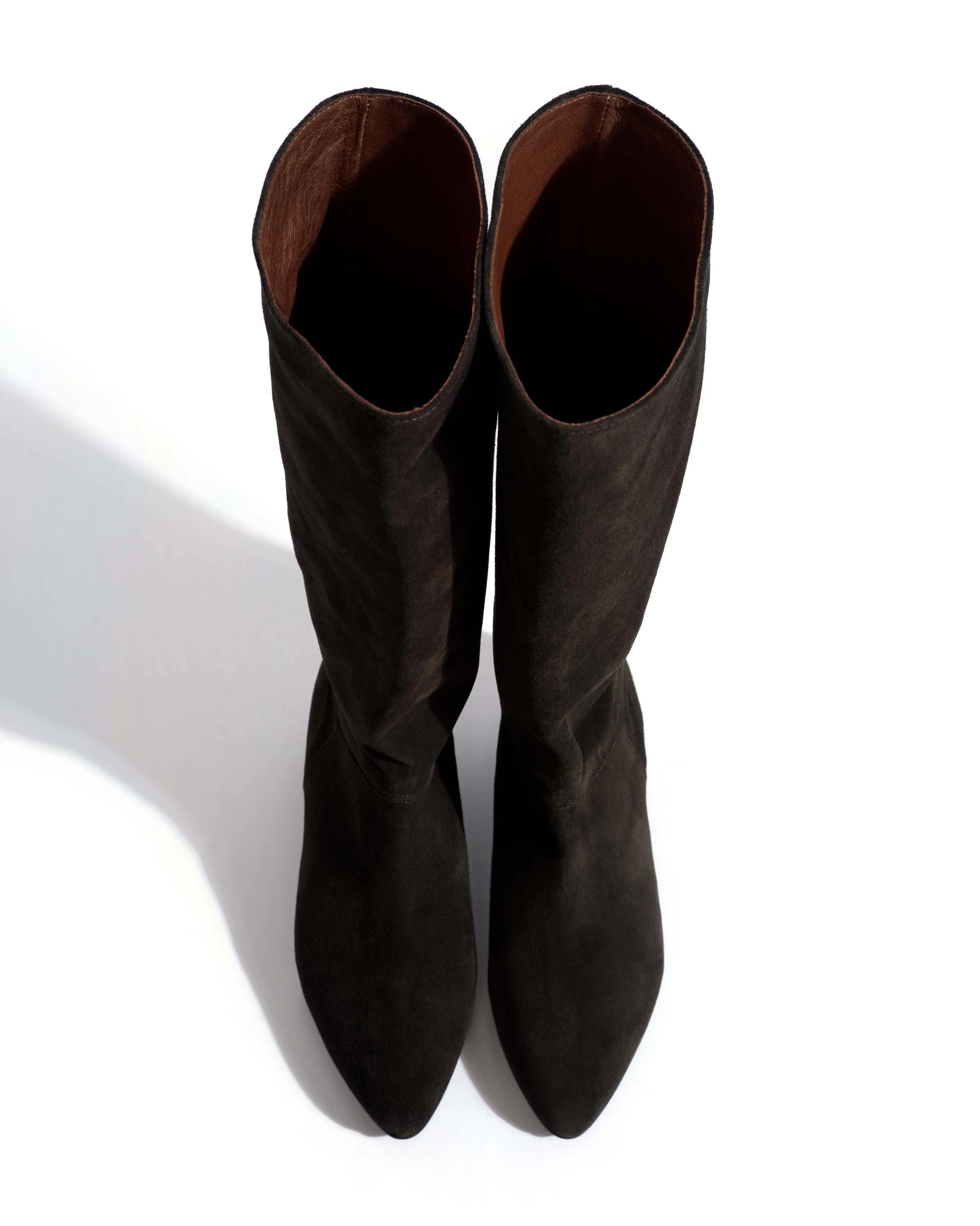 Jasmina 20 Calf suede & sleek leather Espresso brown & black sold by Anonymous Copenhagen product image thumbnail 4