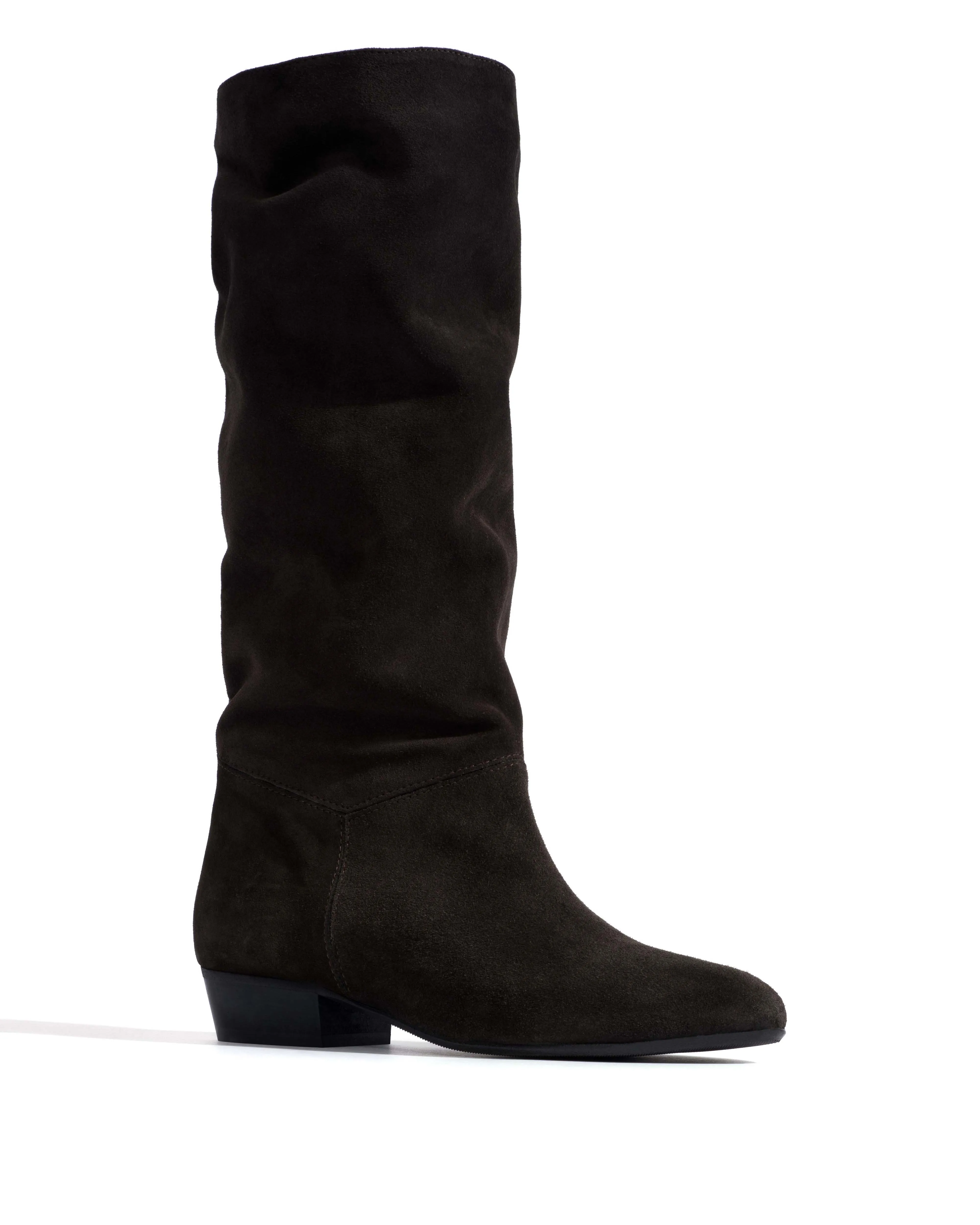 Jasmina 20 Calf suede & sleek leather Espresso brown & black sold by Anonymous Copenhagen product image thumbnail 2