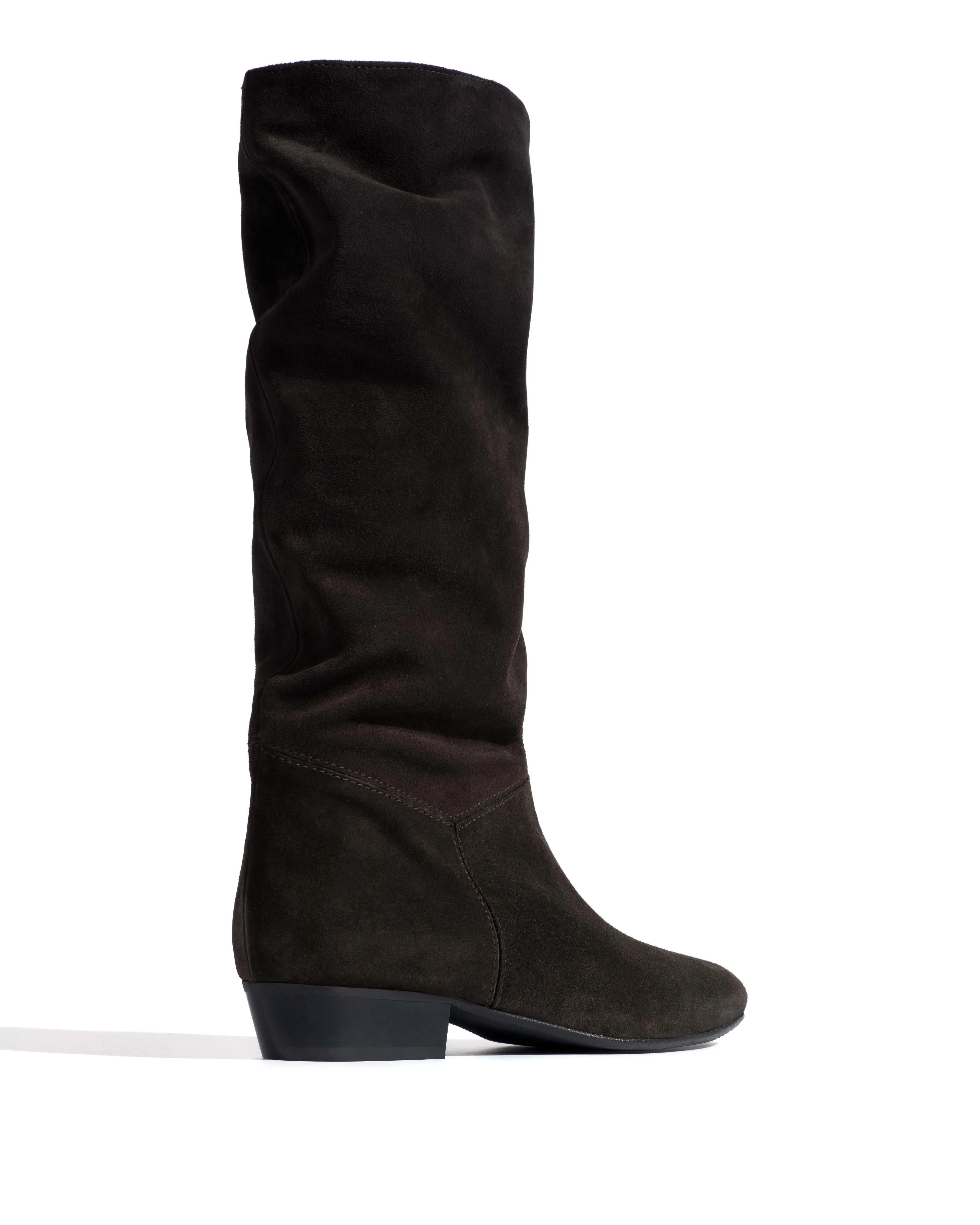 Jasmina 20 Calf suede & sleek leather Espresso brown & black sold by Anonymous Copenhagen product image thumbnail 3