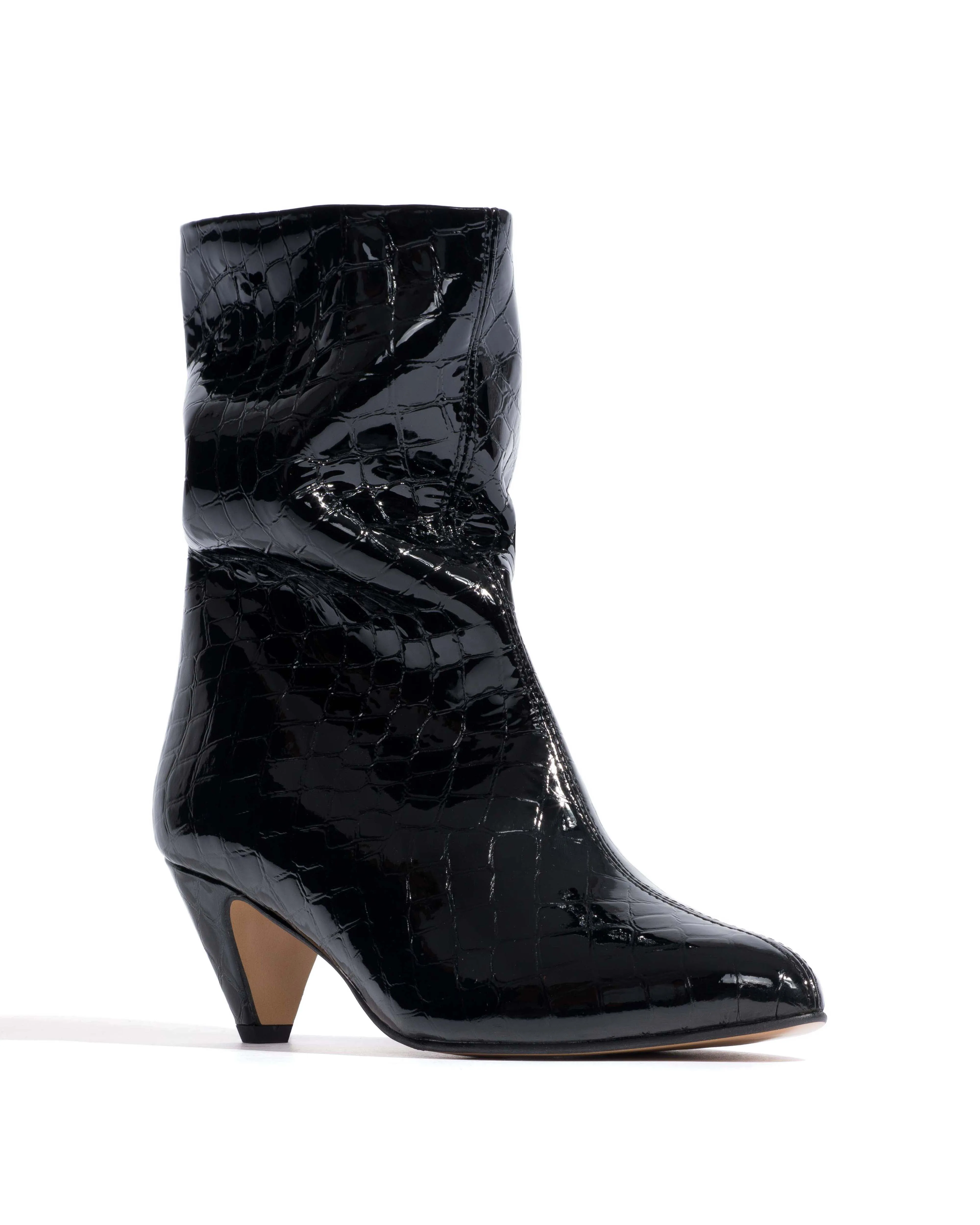 Vully 50 stiletto Polished croco calf Black sold by Anonymous Copenhagen product image thumbnail 2