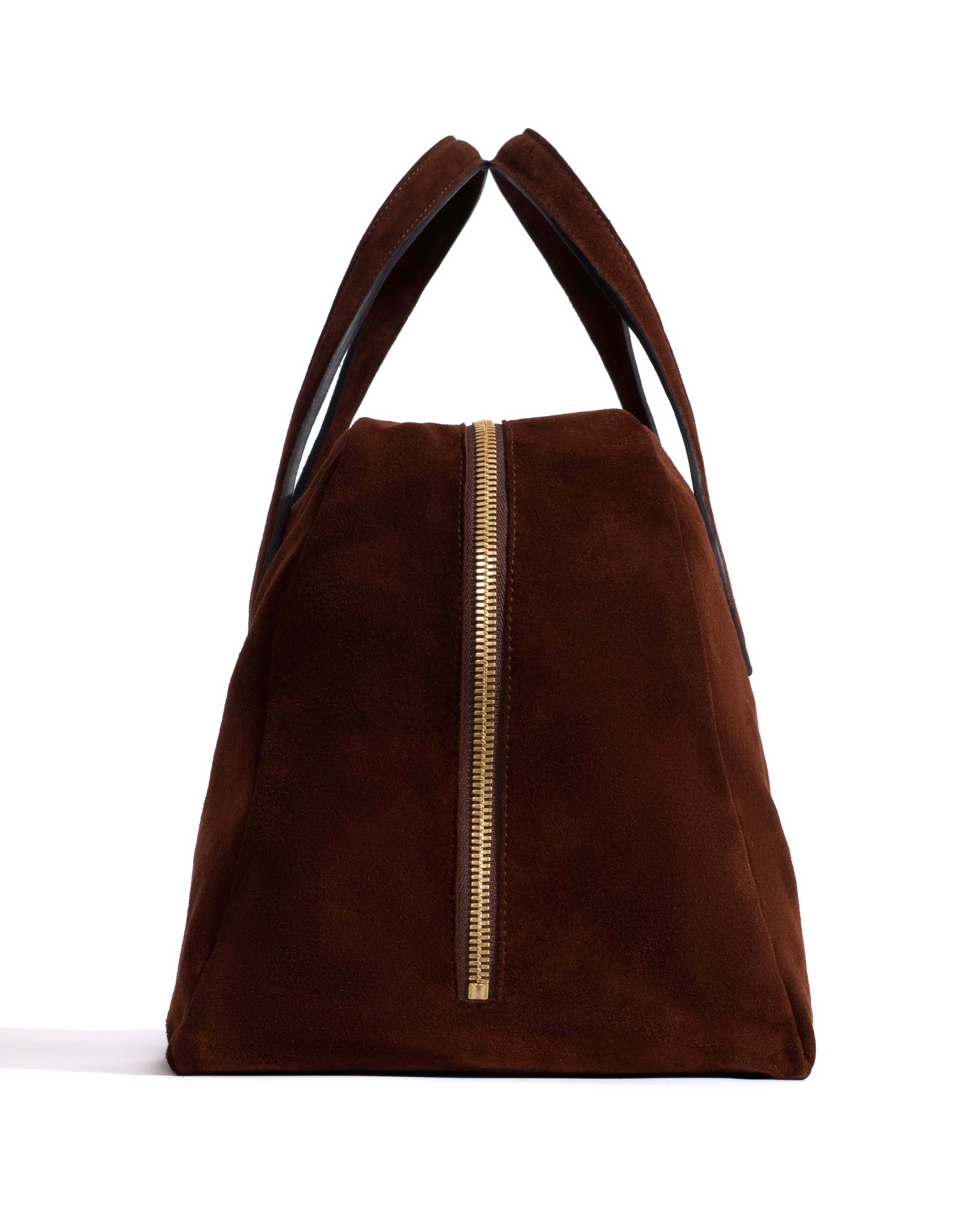 Weekend bowler Calf suede Chocolate sold by Anonymous Copenhagen product image thumbnail 3