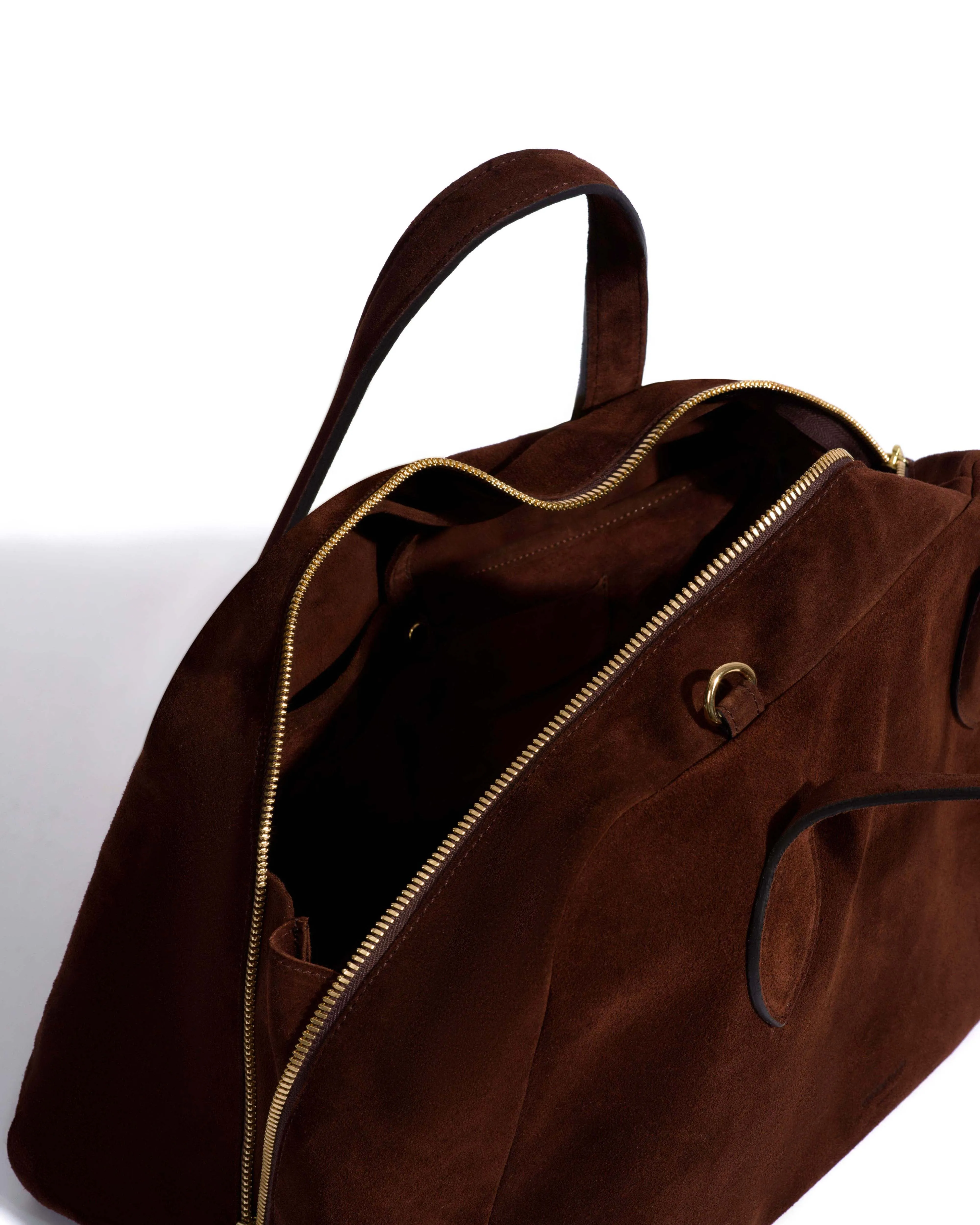 Weekend bowler Calf suede Chocolate sold by Anonymous Copenhagen product image thumbnail 4