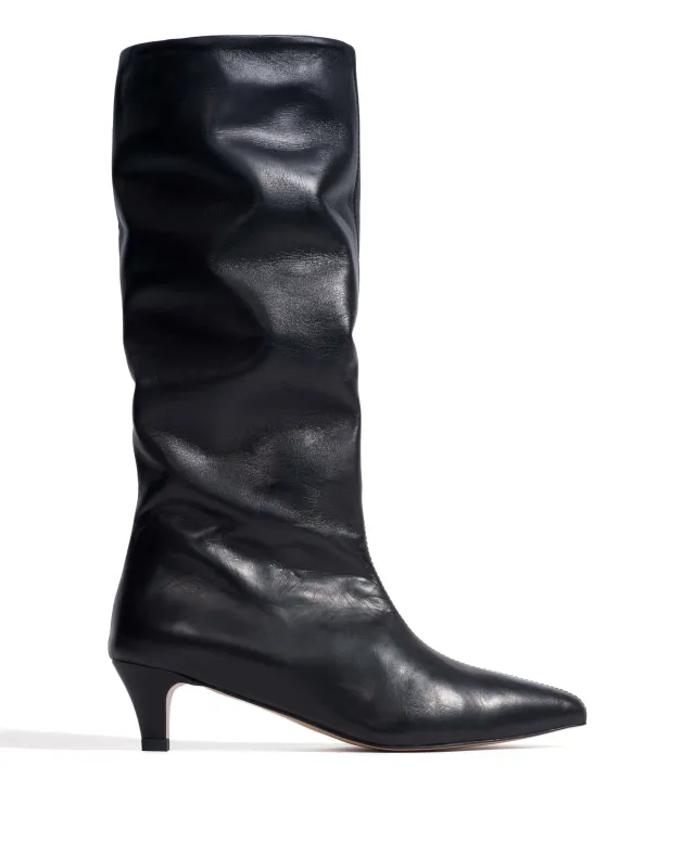 Mocha 40 stiletto Soft calf Black made by Anonymous Copenhagen