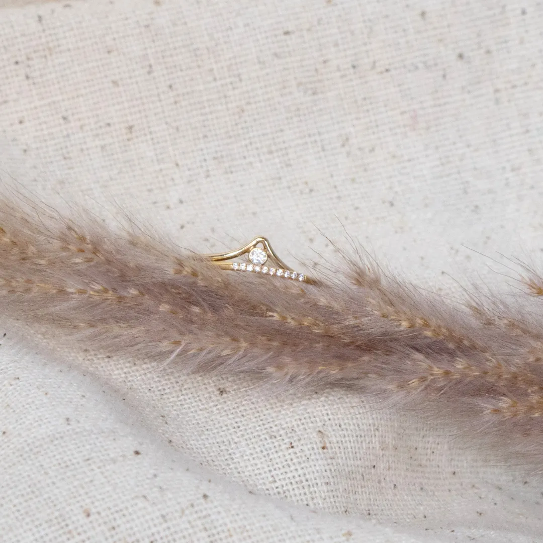 Petite Pavé Ring sold by Elysium Hope product image thumbnail 3