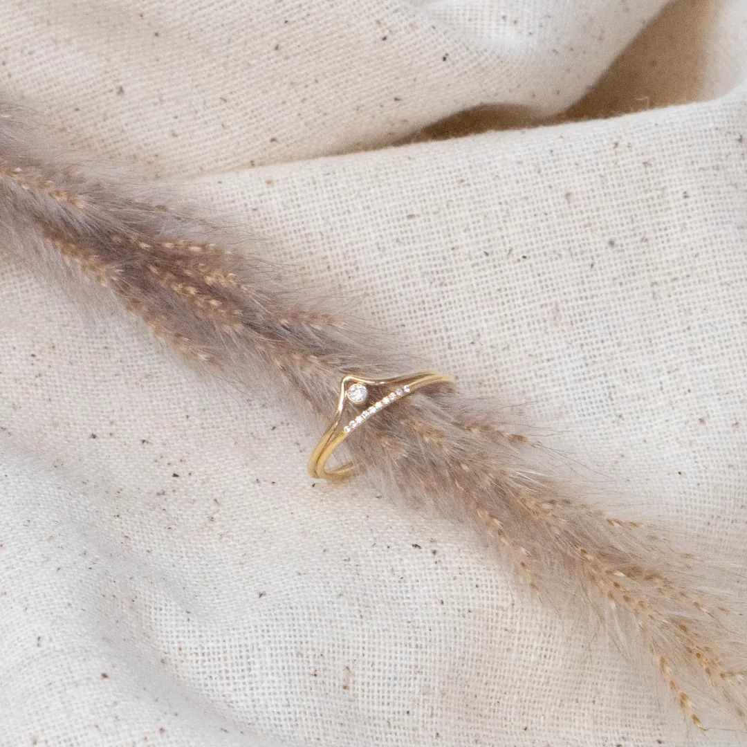 Petite Pavé Ring sold by Elysium Hope product image thumbnail 4