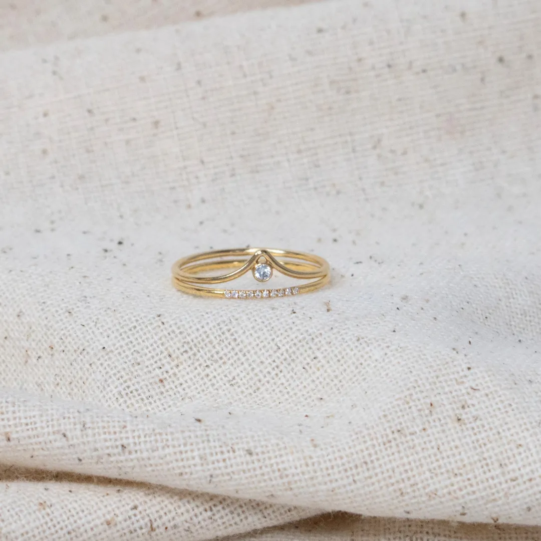 Petite Pavé Ring sold by Elysium Hope product image thumbnail 2