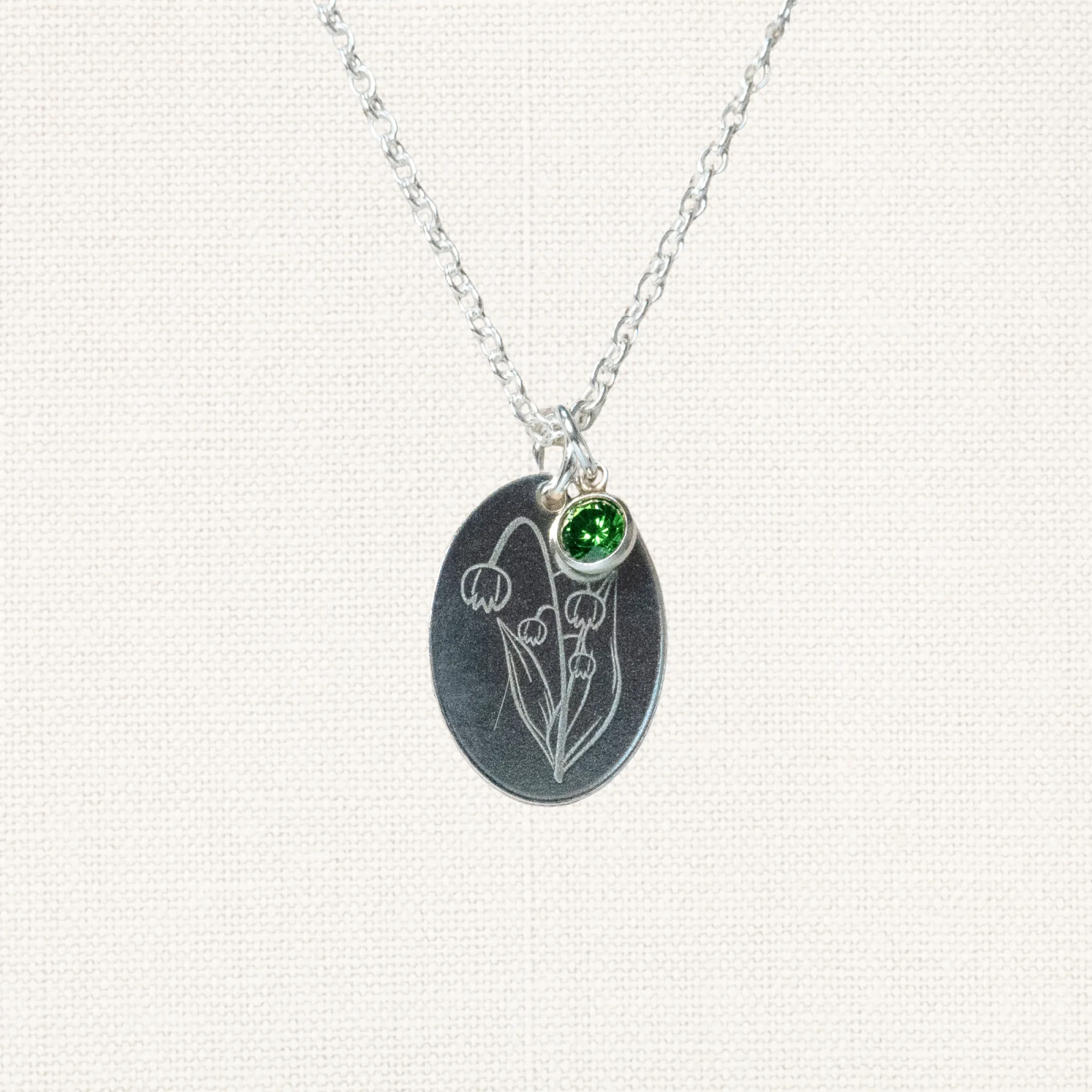 Birth Flower and Birthstone Necklace sold by Elysium Hope product image thumbnail 5