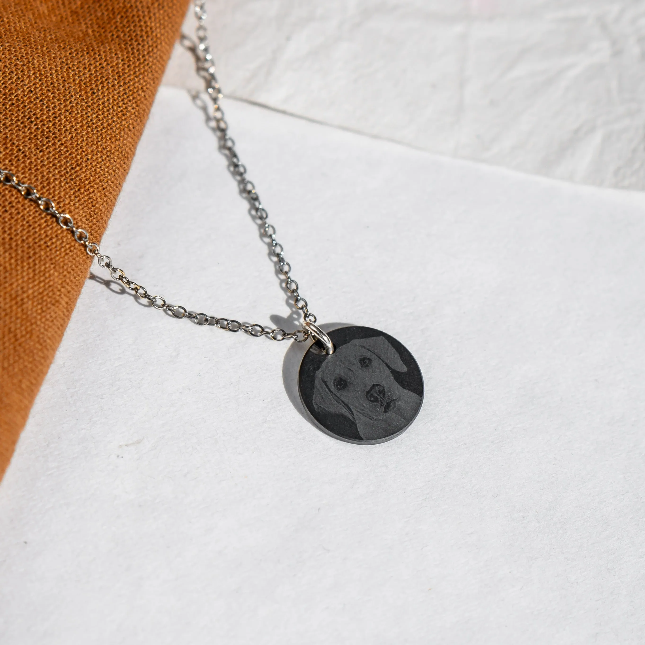 Custom Black Diamond Image Necklace - Free Standing Pendant sold by Elysium Hope product image thumbnail 3