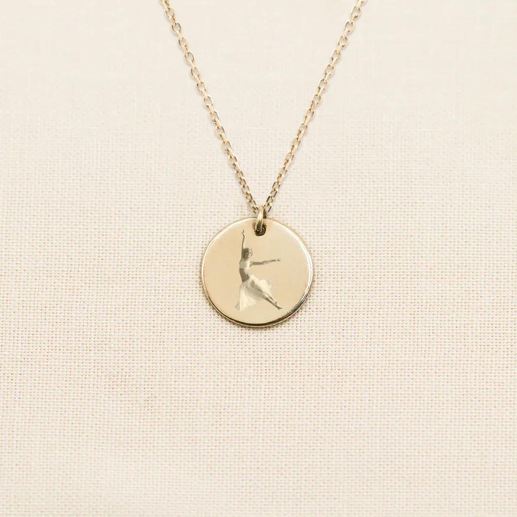 Dainty Image Disc Necklace - 1/2" sold by Elysium Hope product image thumbnail 3