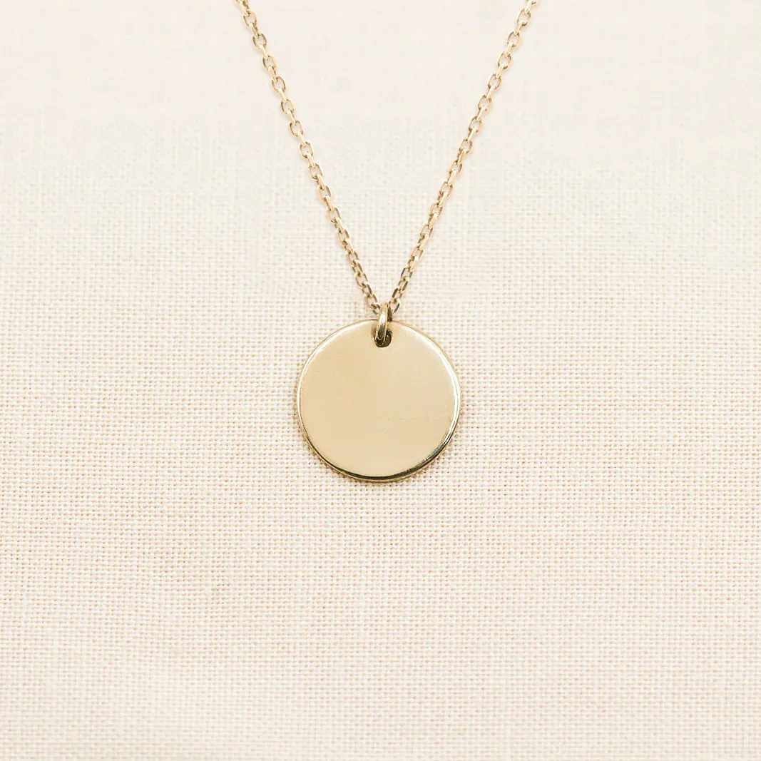 Dainty Image Disc Necklace - 1/2" sold by Elysium Hope product image thumbnail 4