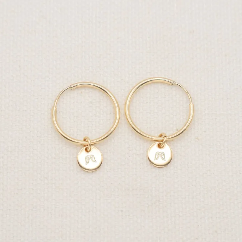 Custom Disc Earrings sold by Elysium Hope