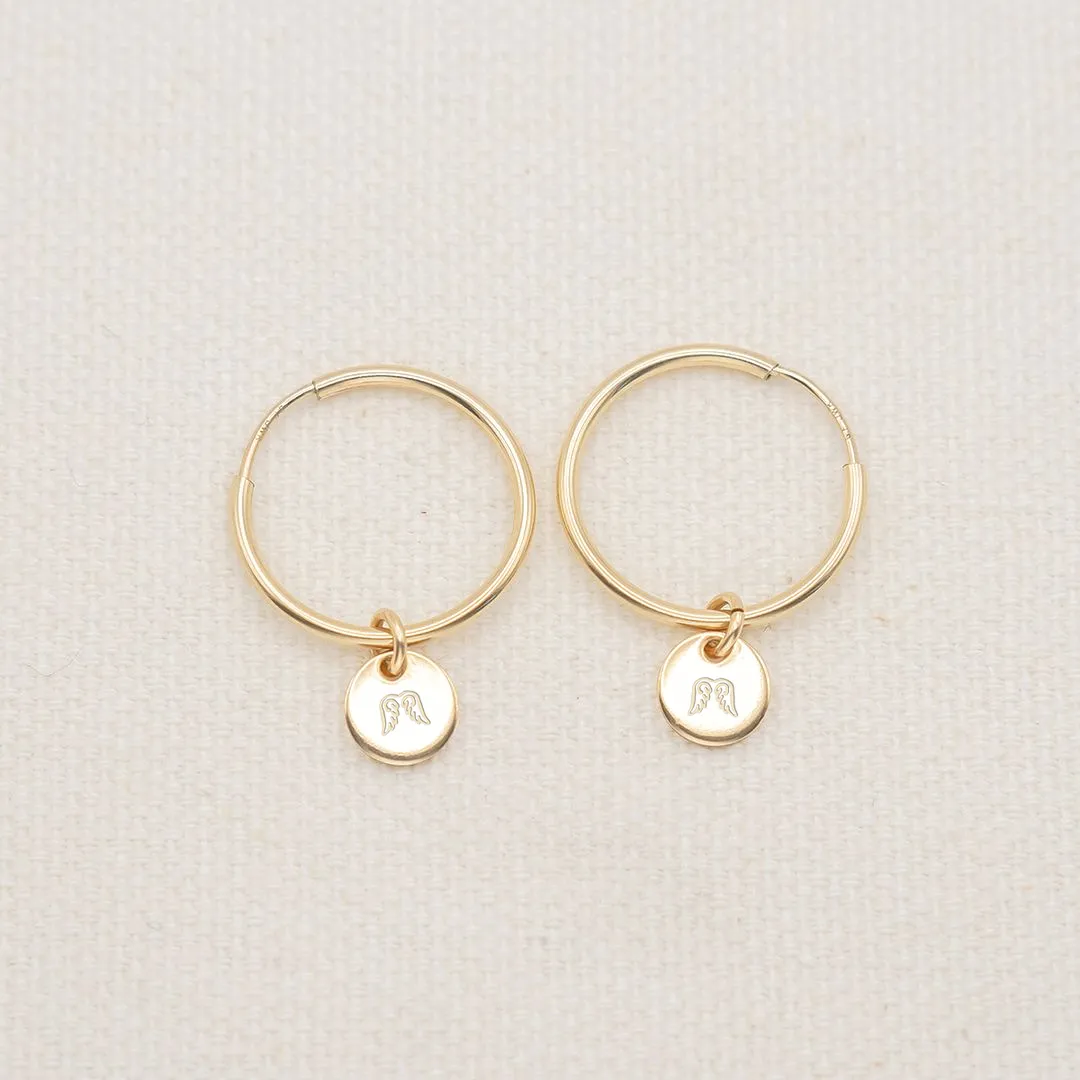 Custom Disc Earrings sold by Elysium Hope