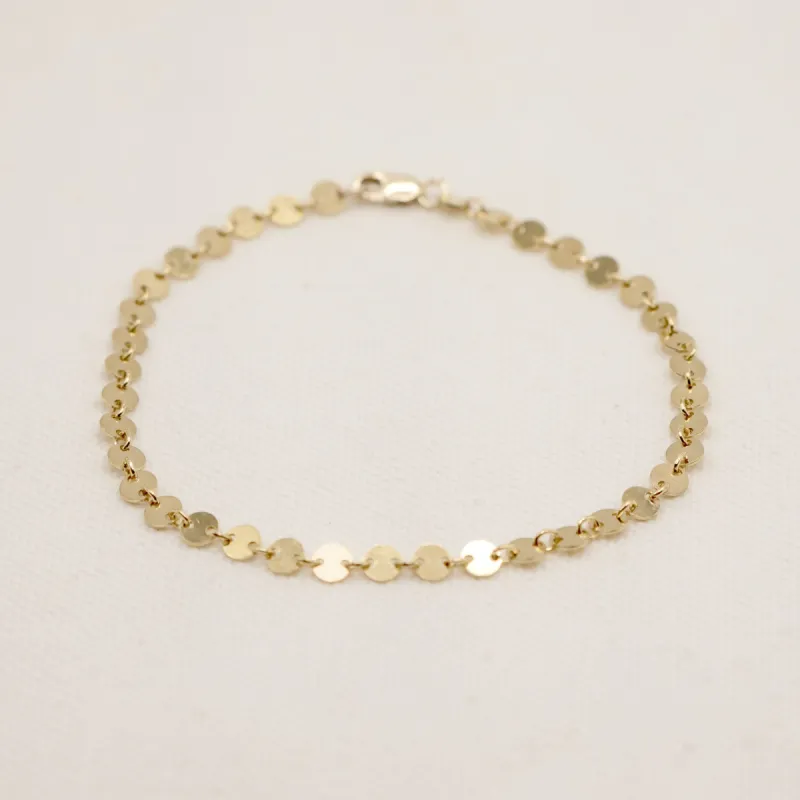 Dahlia Disc Bracelet sold by Elysium Hope