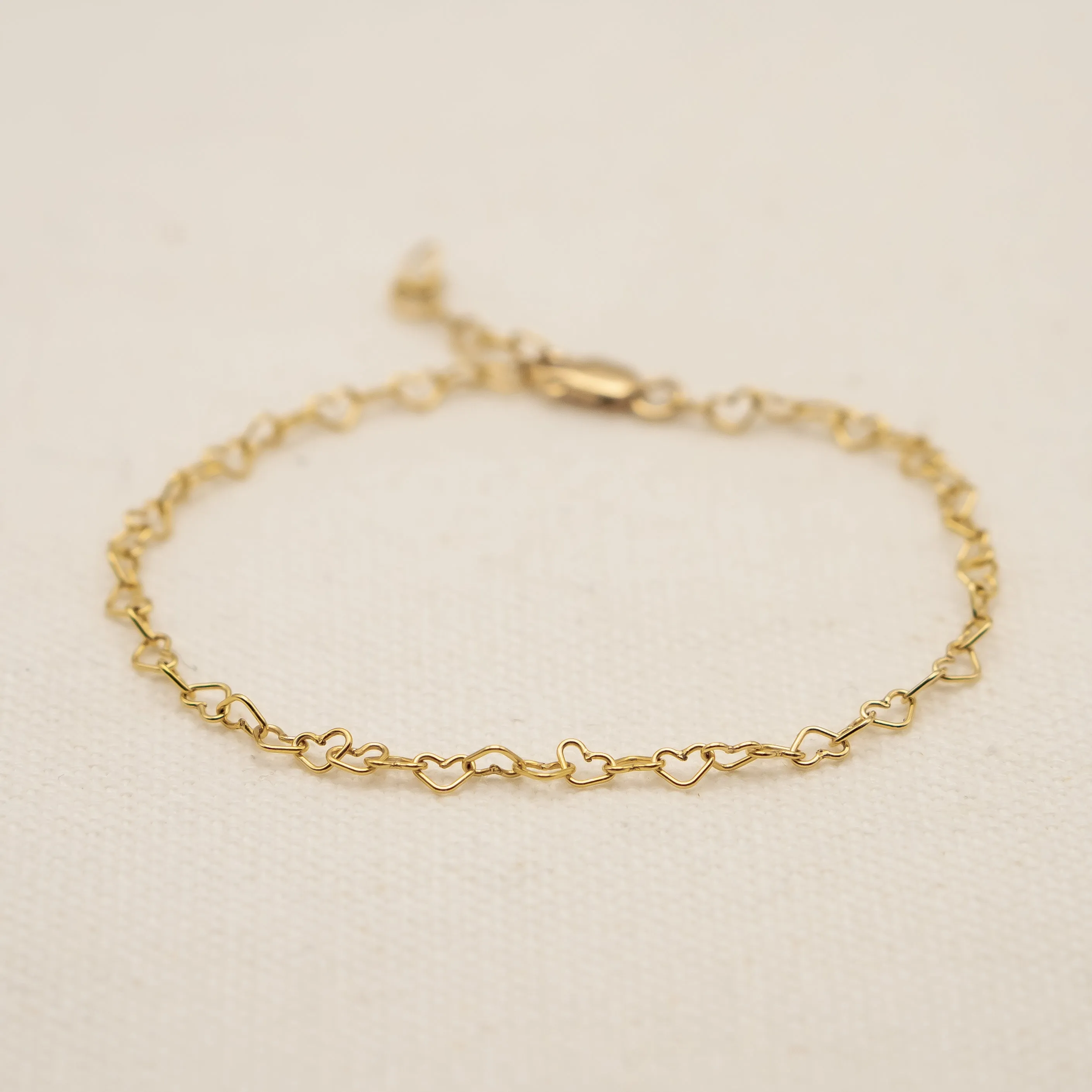 The Paris Heart Chain Bracelet sold by Elysium Hope