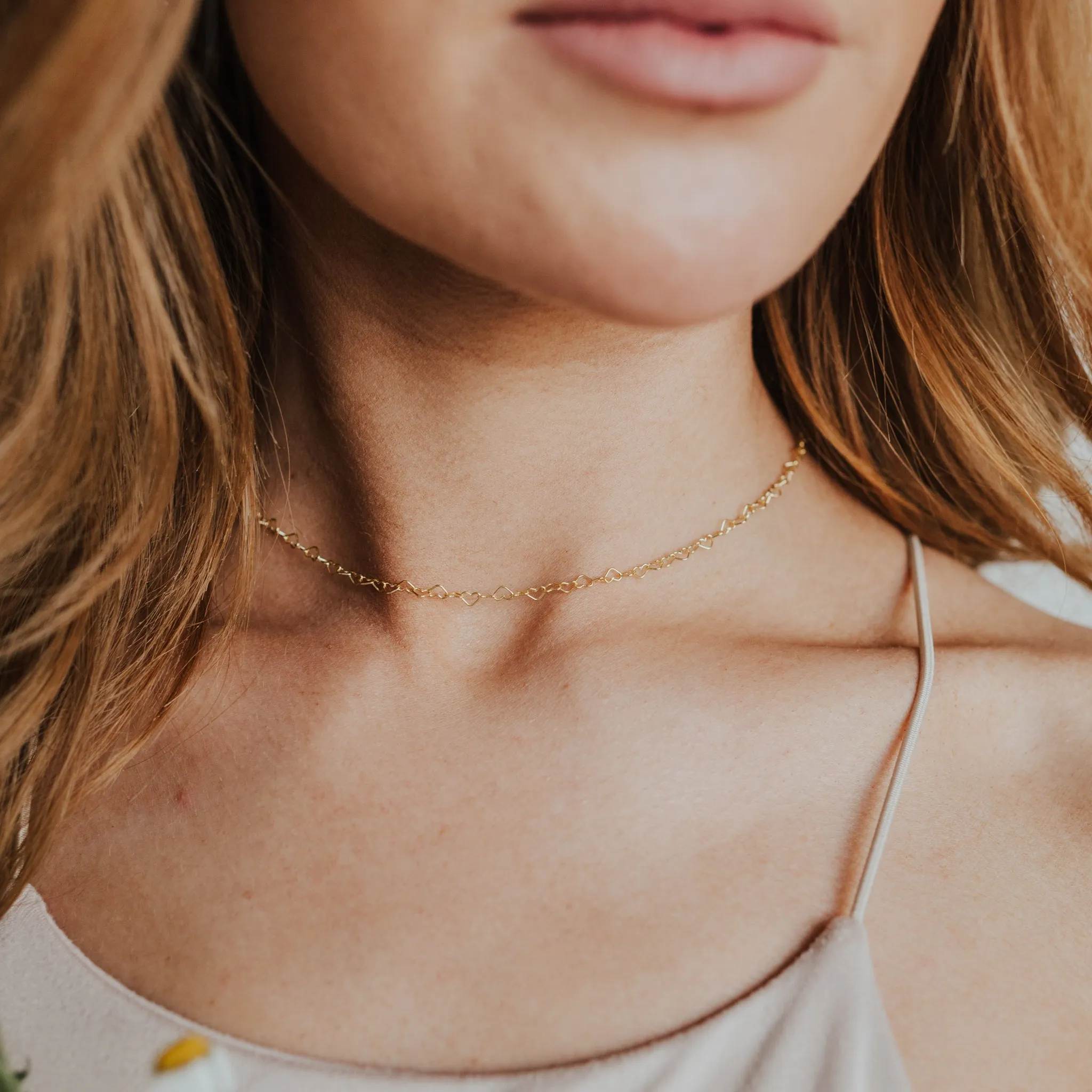 The Paris Heart Chain Necklace sold by Elysium Hope product image thumbnail 2