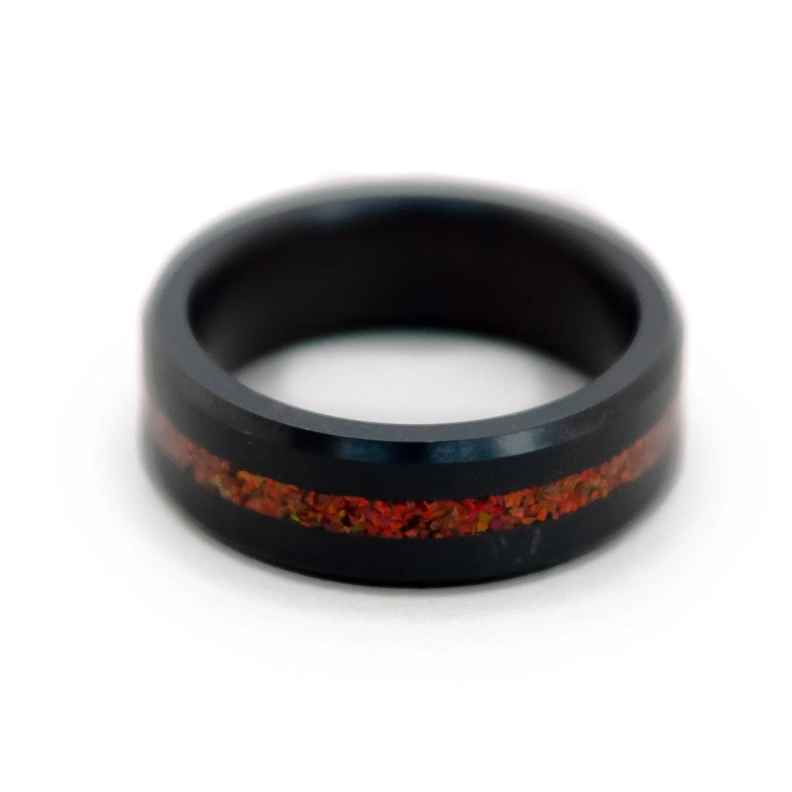 Ares Beveled Opal Inlay Ring sold by Elysium Hope product image thumbnail 4