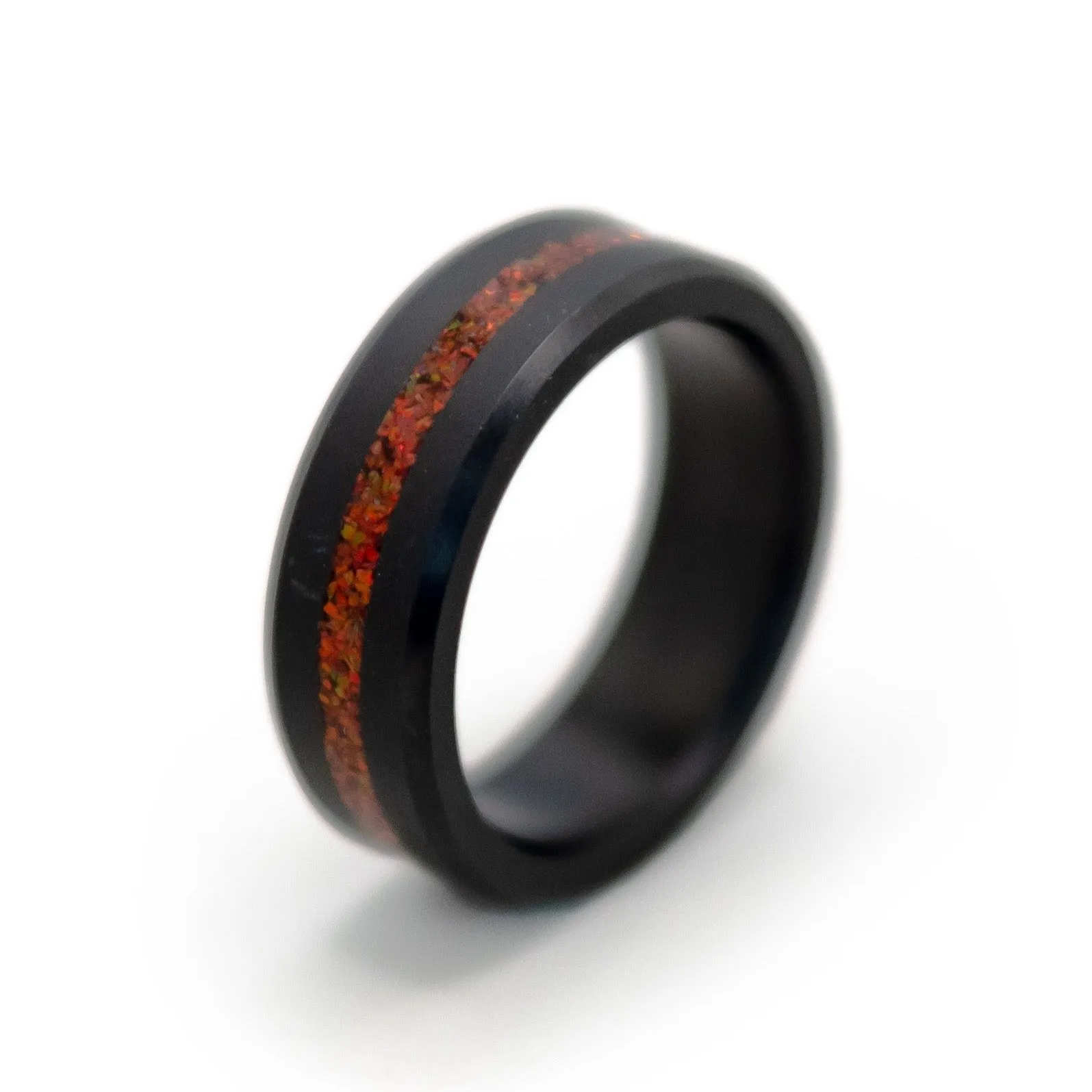 Ares Beveled Opal Inlay Ring sold by Elysium Hope product image thumbnail 3