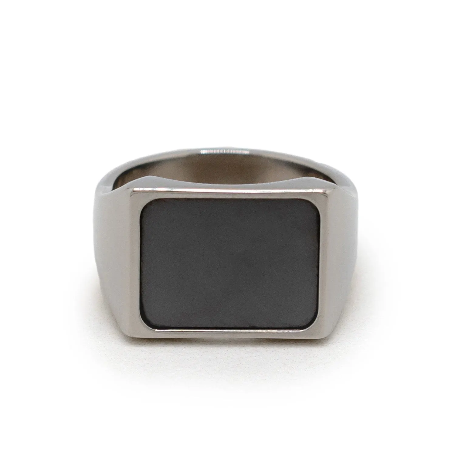 Perseus Titanium Signet Ring 8mm sold by Elysium Hope product image thumbnail 2