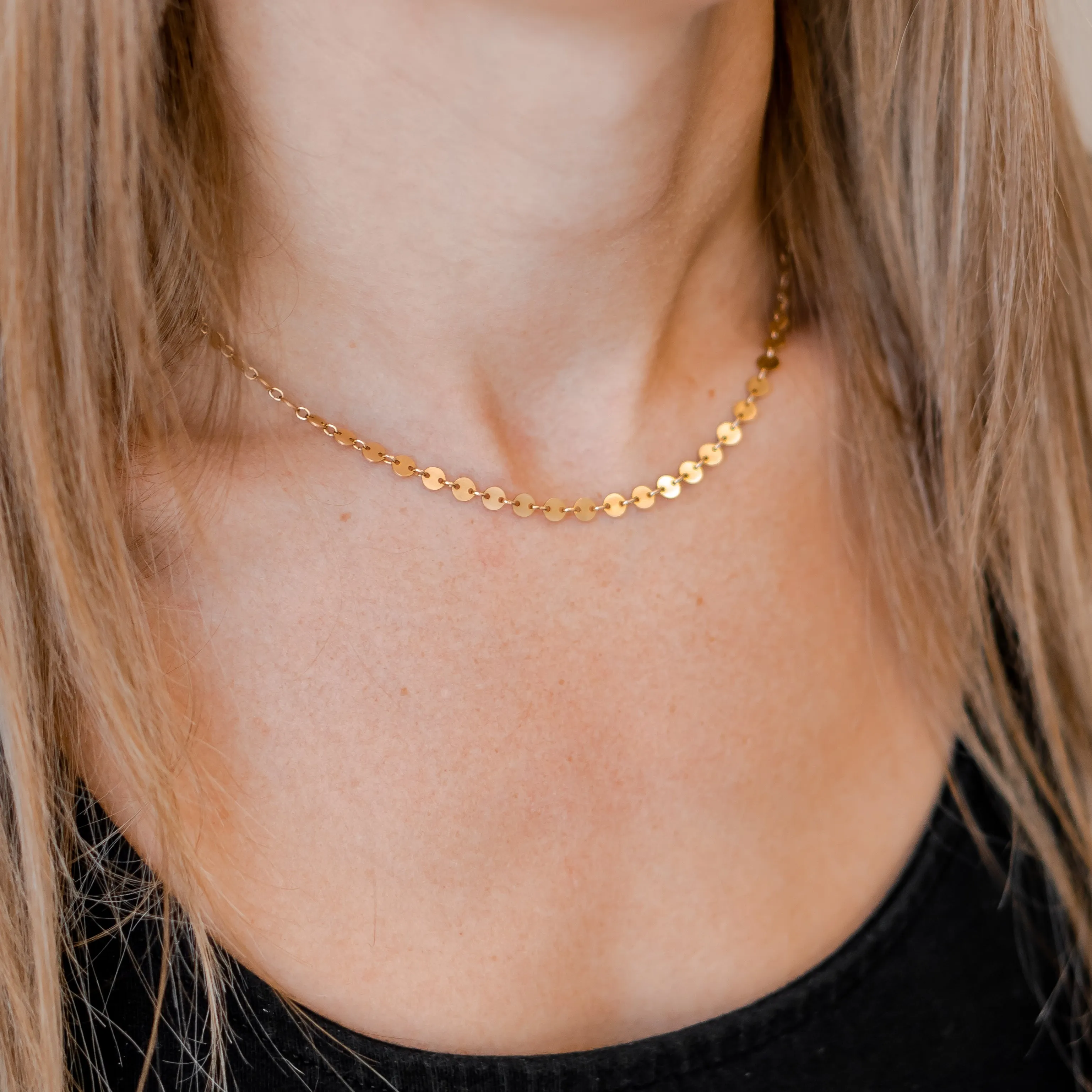 Dahlia Disc Necklace sold by Elysium Hope product image thumbnail 2