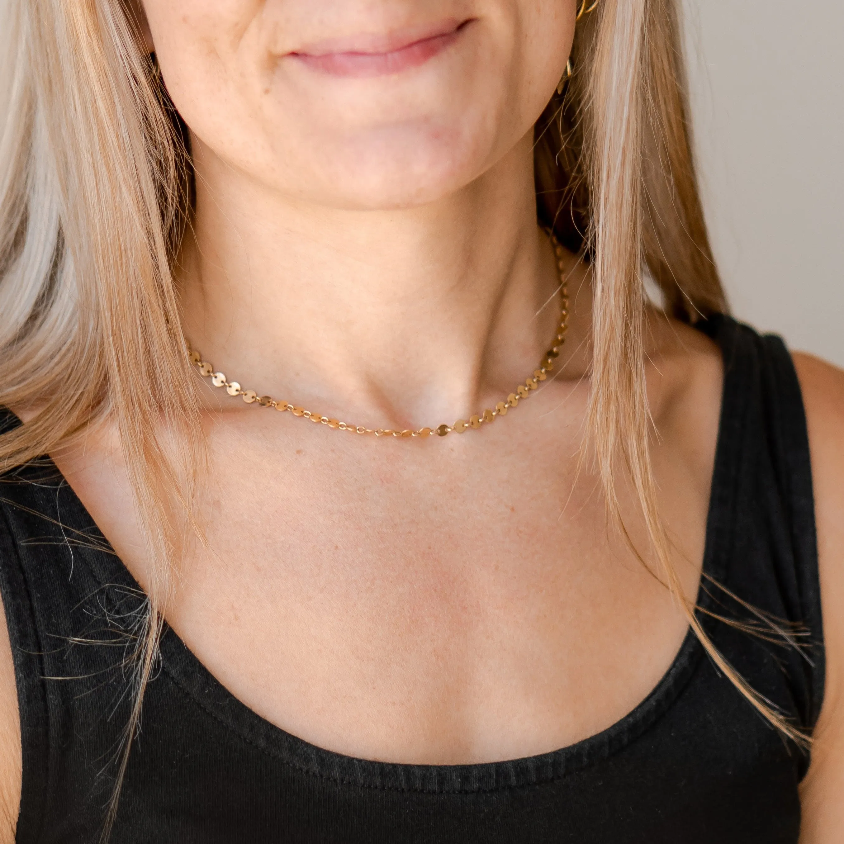 Dahlia Disc Necklace sold by Elysium Hope product image thumbnail 5