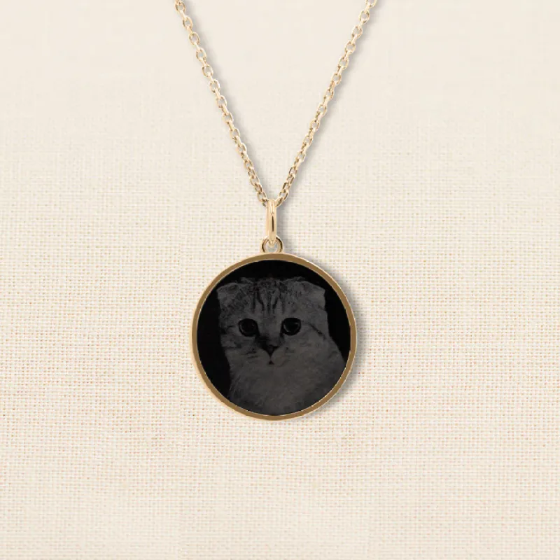 Custom Black Diamond Image Necklace sold by Elysium Hope