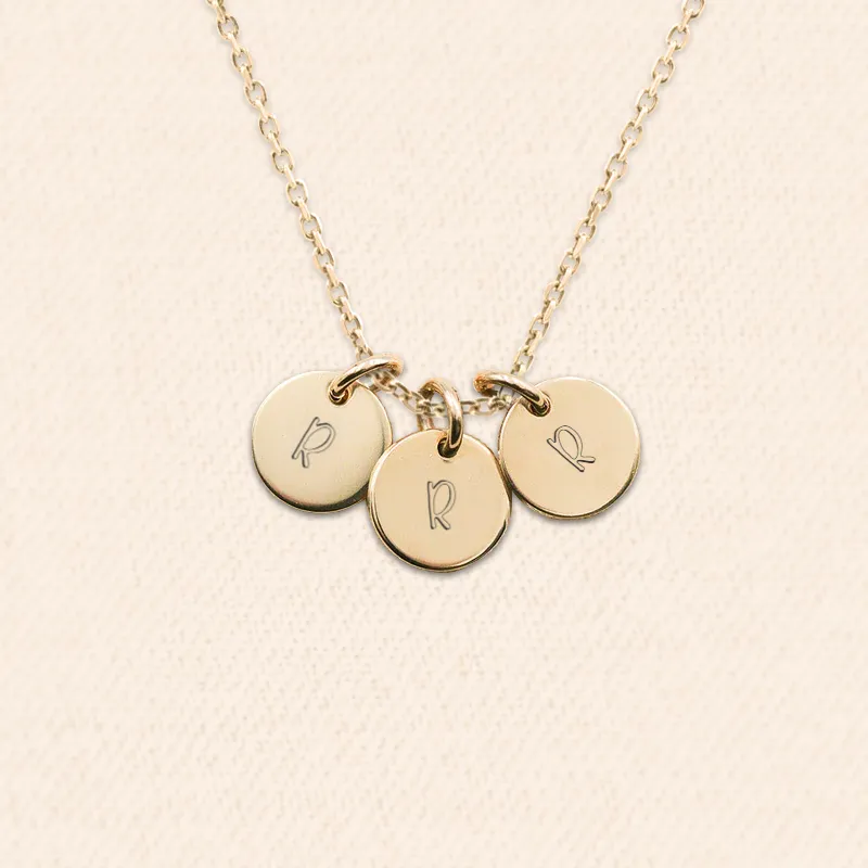 Multi Petite Disc Necklace - 3/8" sold by Elysium Hope product image thumbnail 5