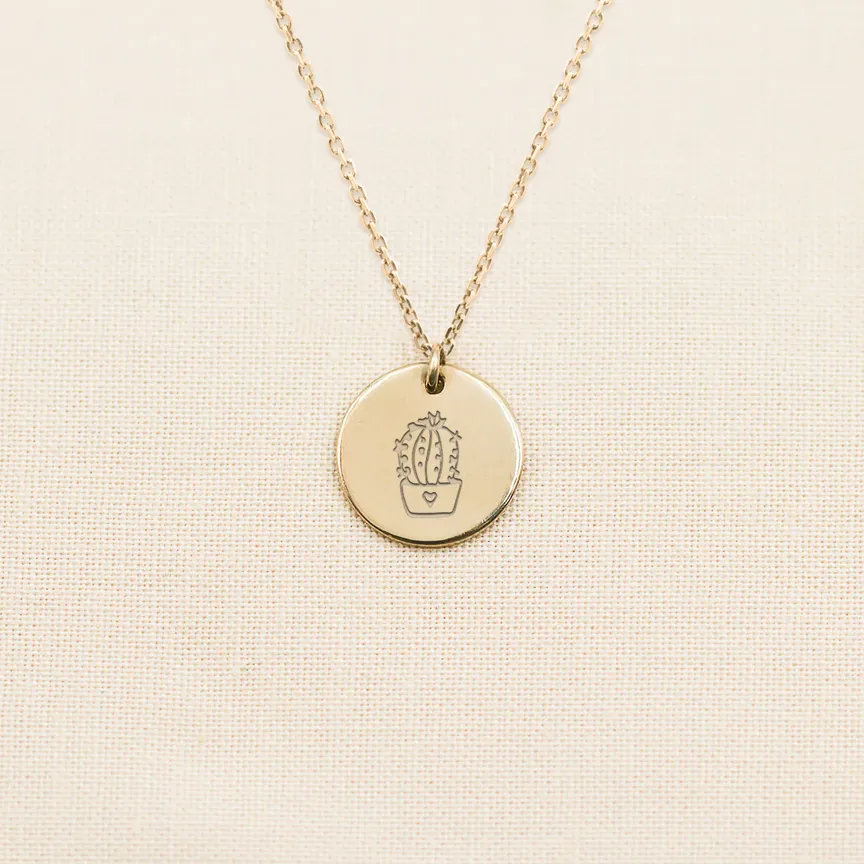 Dainty Disc Necklace - 1/2" sold by Elysium Hope product image thumbnail 4