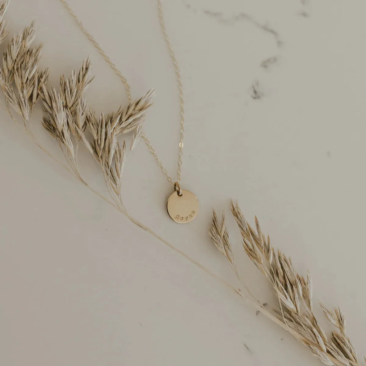 Dainty Disc Necklace - 1/2" sold by Elysium Hope product image thumbnail 5