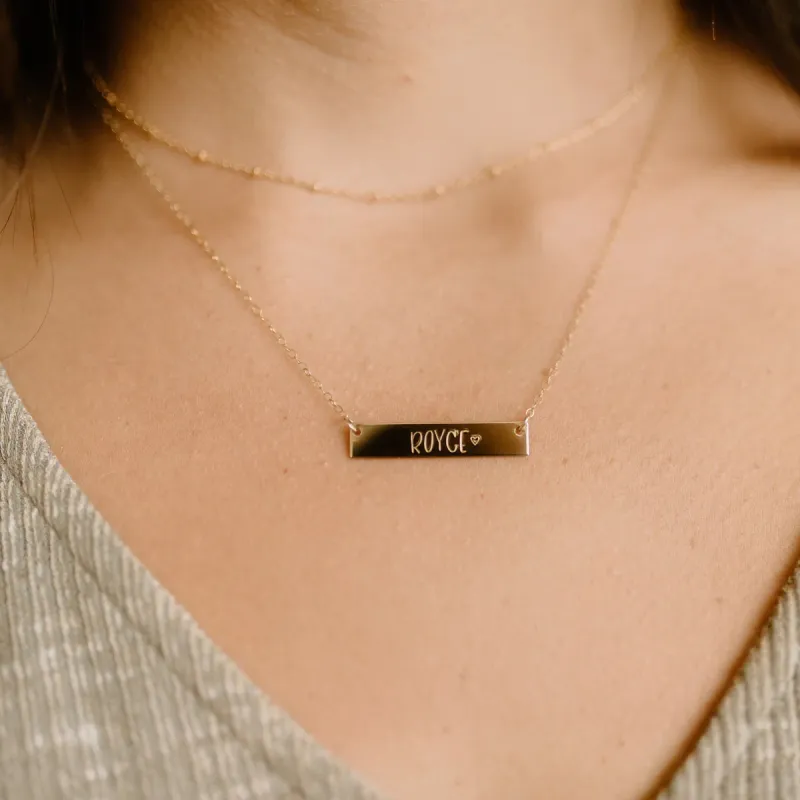 Classic Bar Necklace sold by Elysium Hope