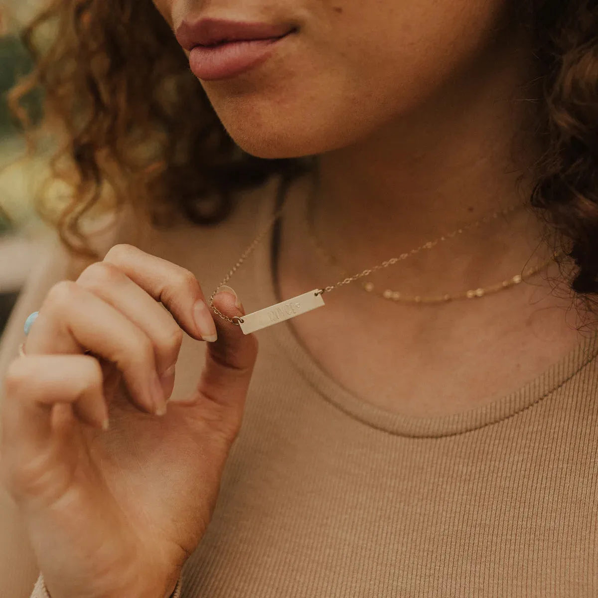 Classic Bar Necklace sold by Elysium Hope product image thumbnail 2