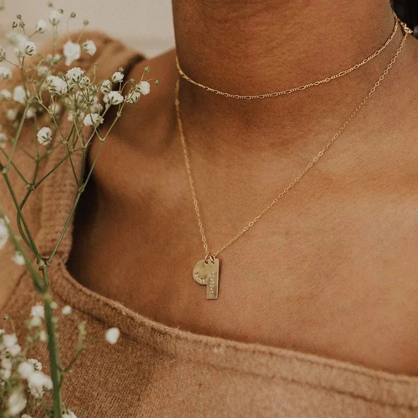 Bar and Disc Necklace sold by Elysium Hope product image thumbnail 3