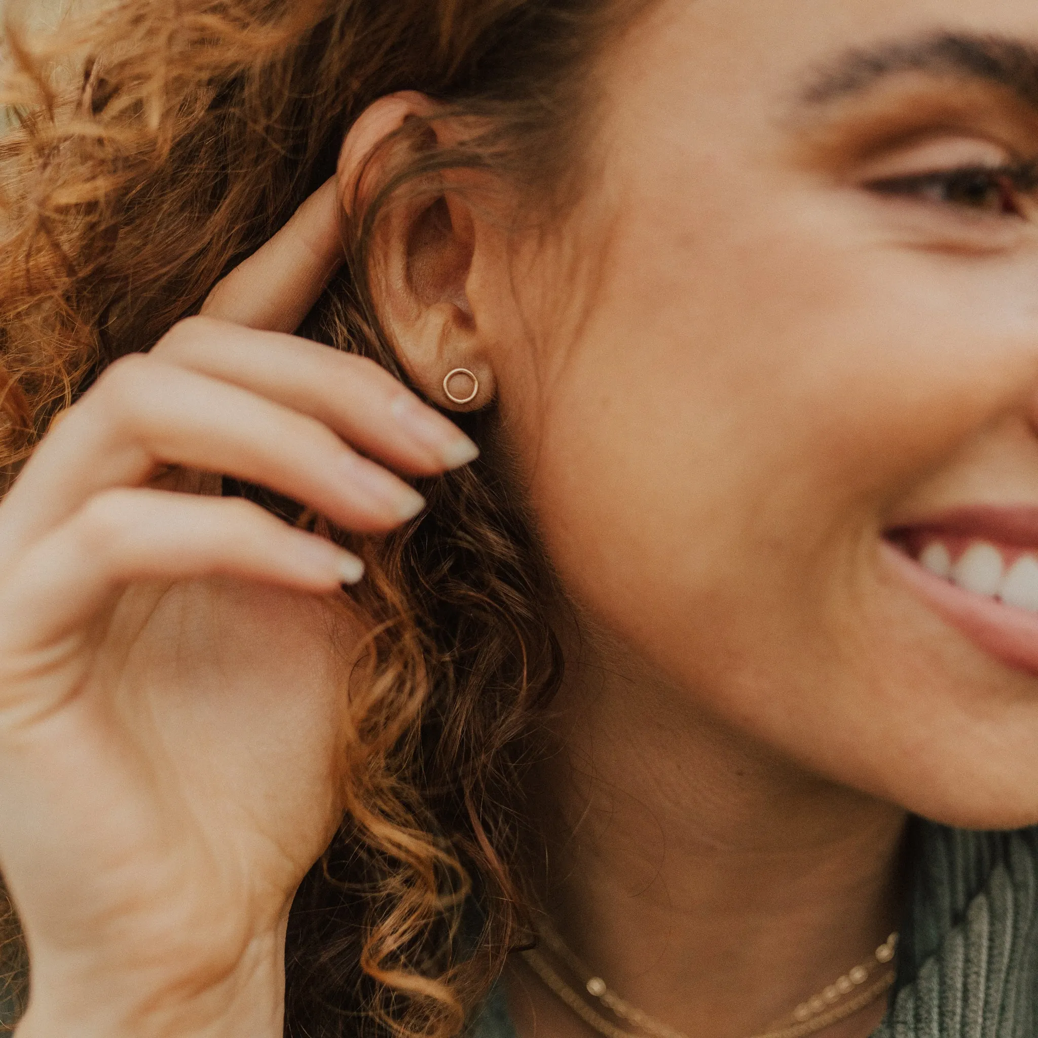 Open Circle Earrings sold by Elysium Hope product image thumbnail 3