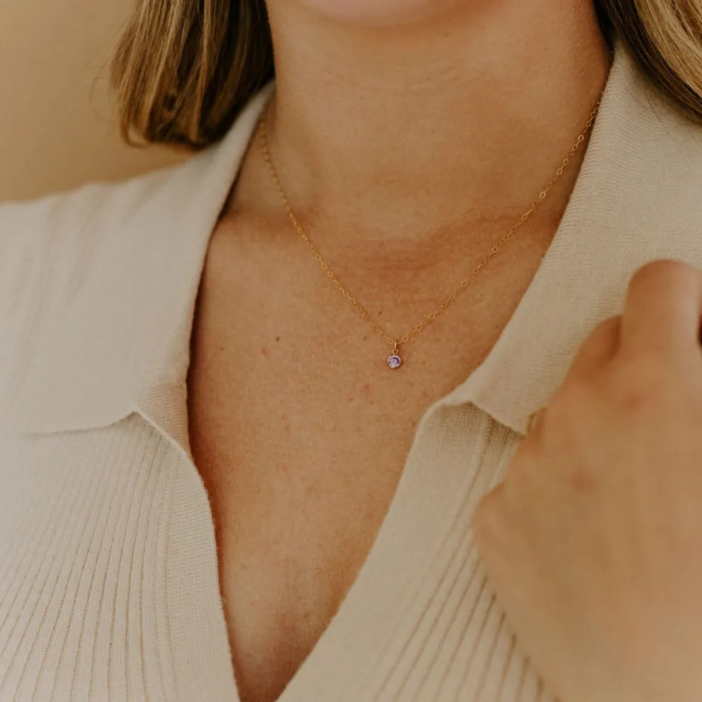 Birthstone Pendant Necklace sold by Elysium Hope product image thumbnail 4