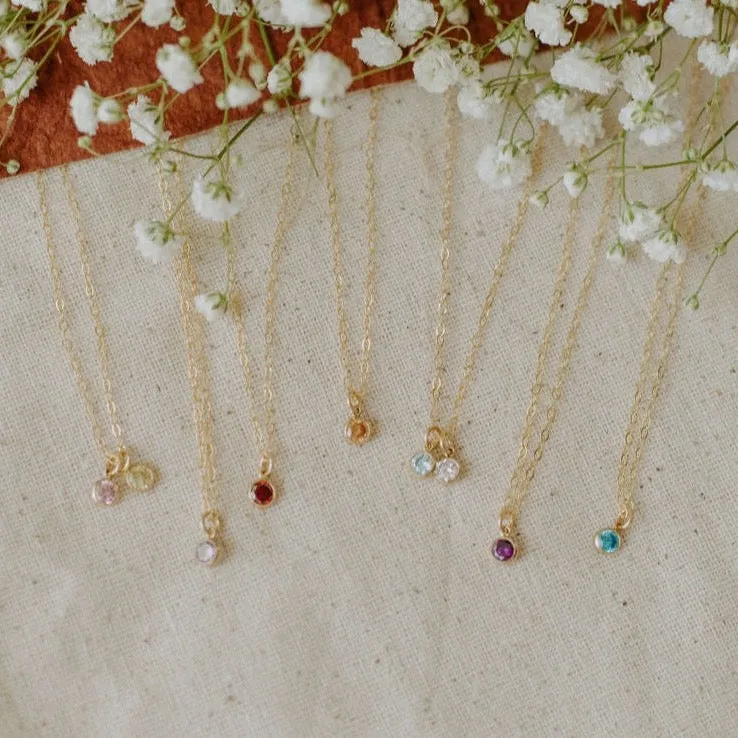 Birthstone Pendant Necklace sold by Elysium Hope