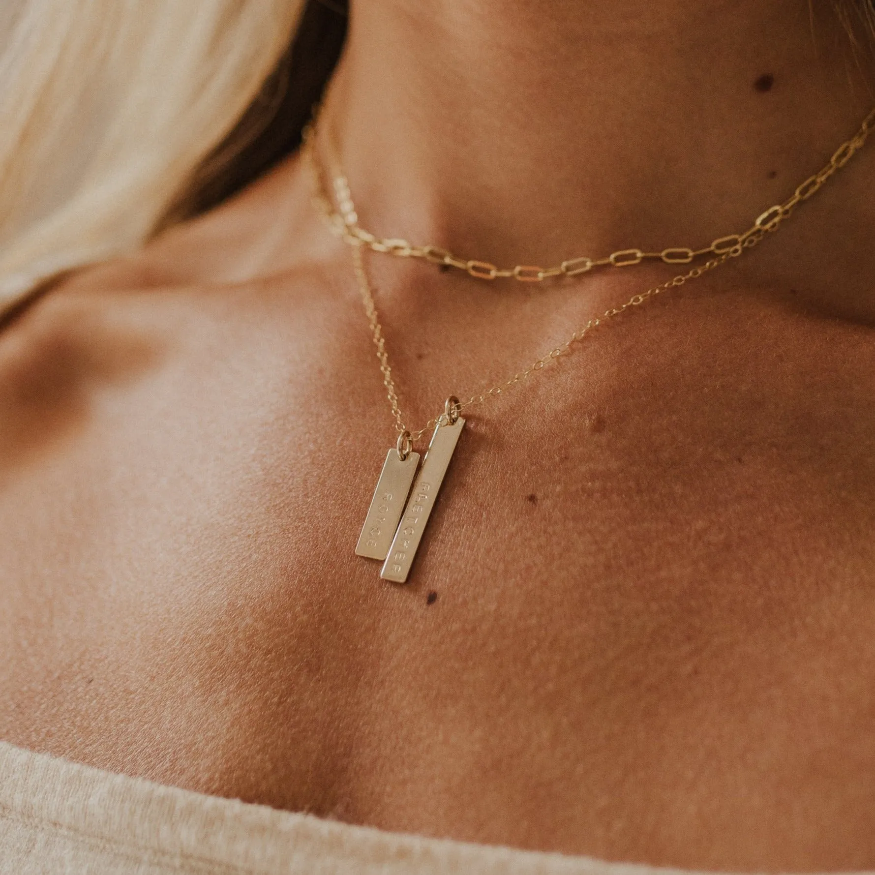 Double Bar Necklace sold by Elysium Hope product image thumbnail 3