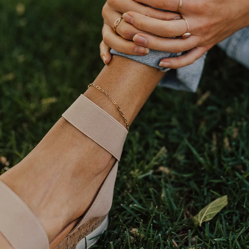 Modern Link w/ Pendant Anklet sold by Elysium Hope product image thumbnail 3