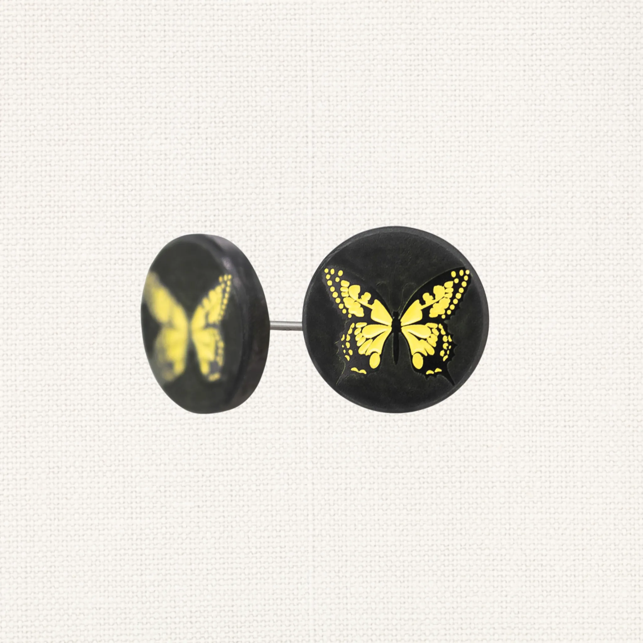 Solid Black Diamond Butterfly Earrings sold by Elysium Hope product image thumbnail 3