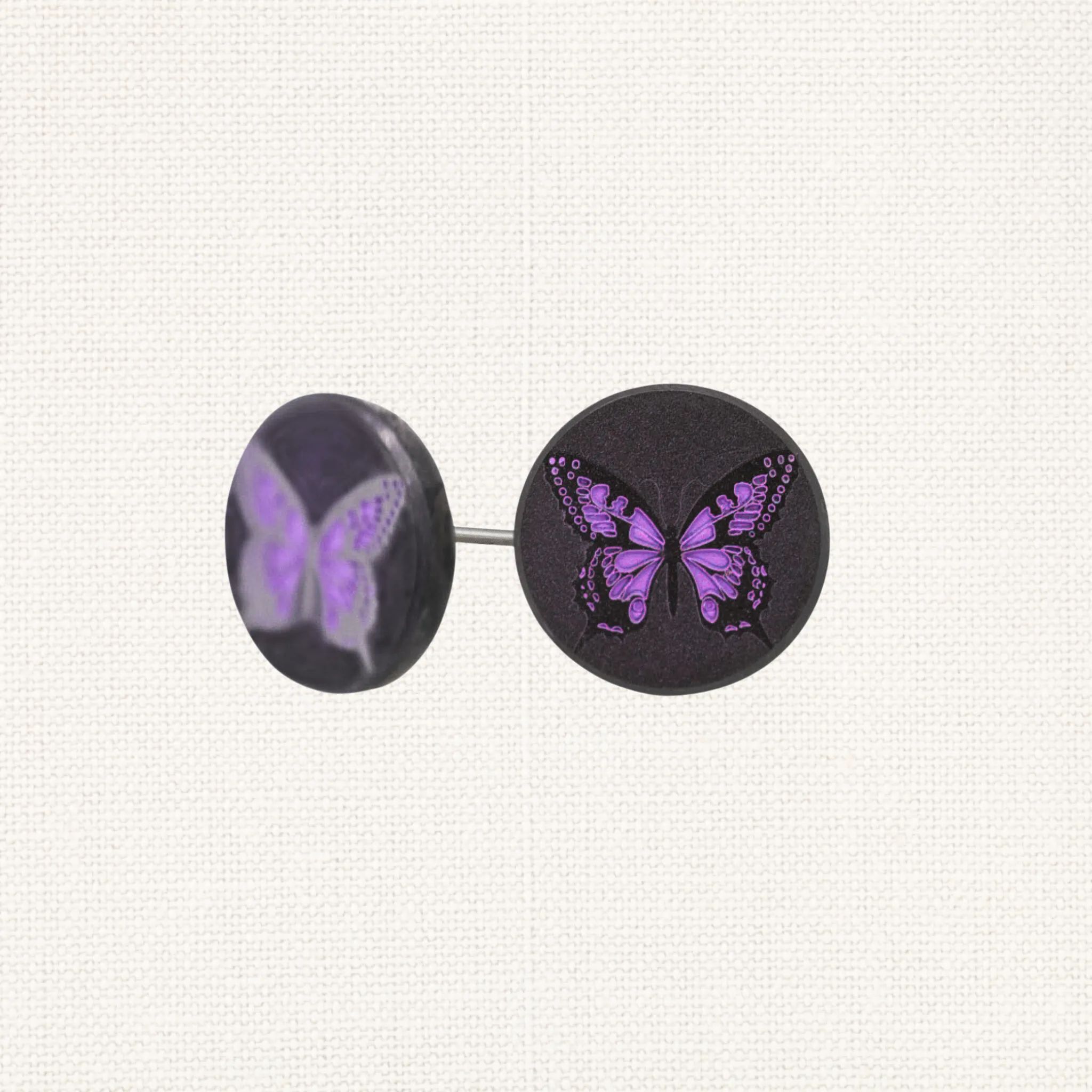 Solid Black Diamond Butterfly Earrings sold by Elysium Hope product image thumbnail 2