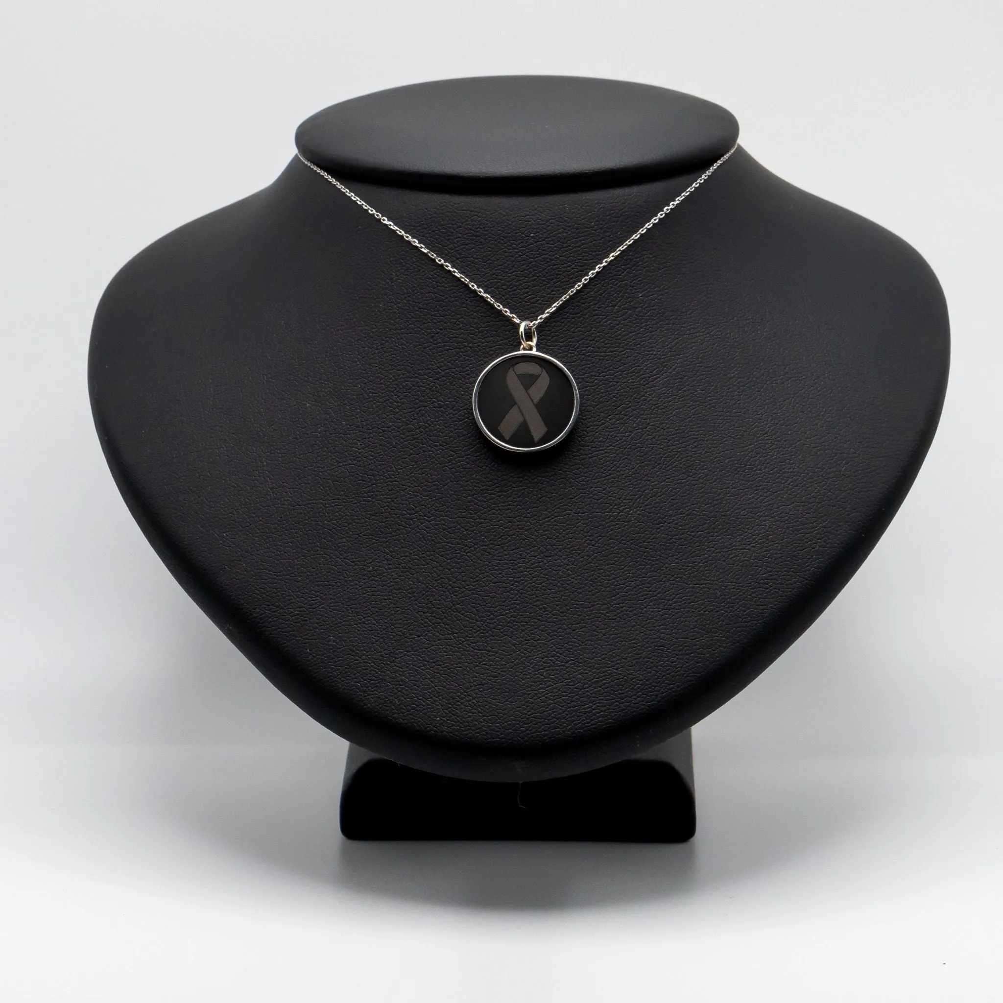 Custom Cancer Awareness Pendant – 14K Gold Plated or Sterling Silver Backing sold by Elysium Hope product image thumbnail 2